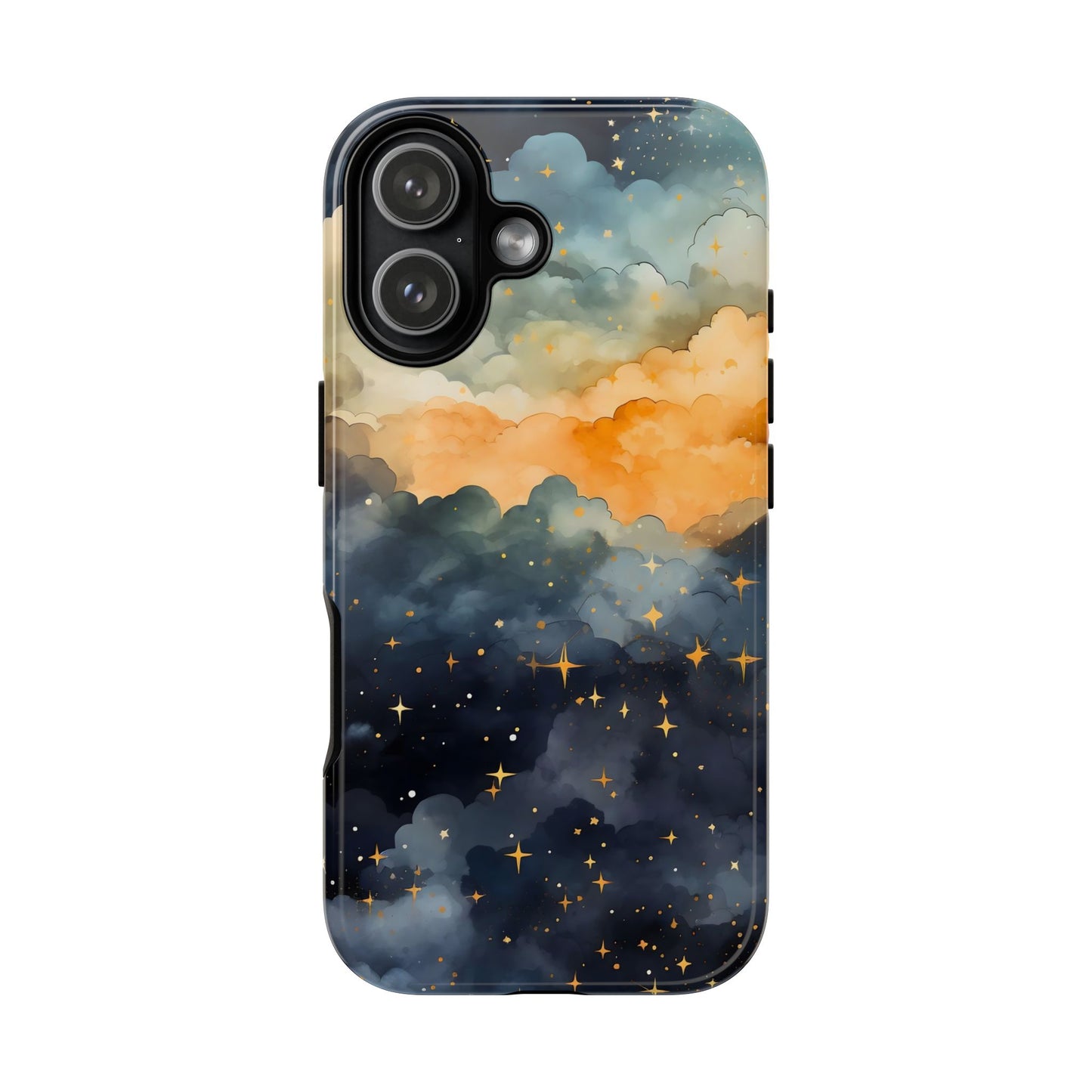 Celestial Phone Case, Galaxy Design Phone Cover, Space Art Case, Starry Night Mobile Cover, Customizable Tough Case