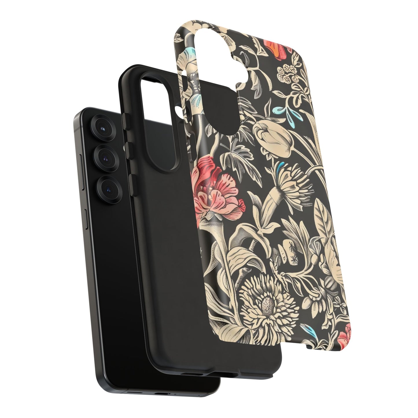 Floral Phone Case, Tough Cases, Flower Design, Gift for Her, Spring Accessory, Unique Phone Cover, Eco-Friendly