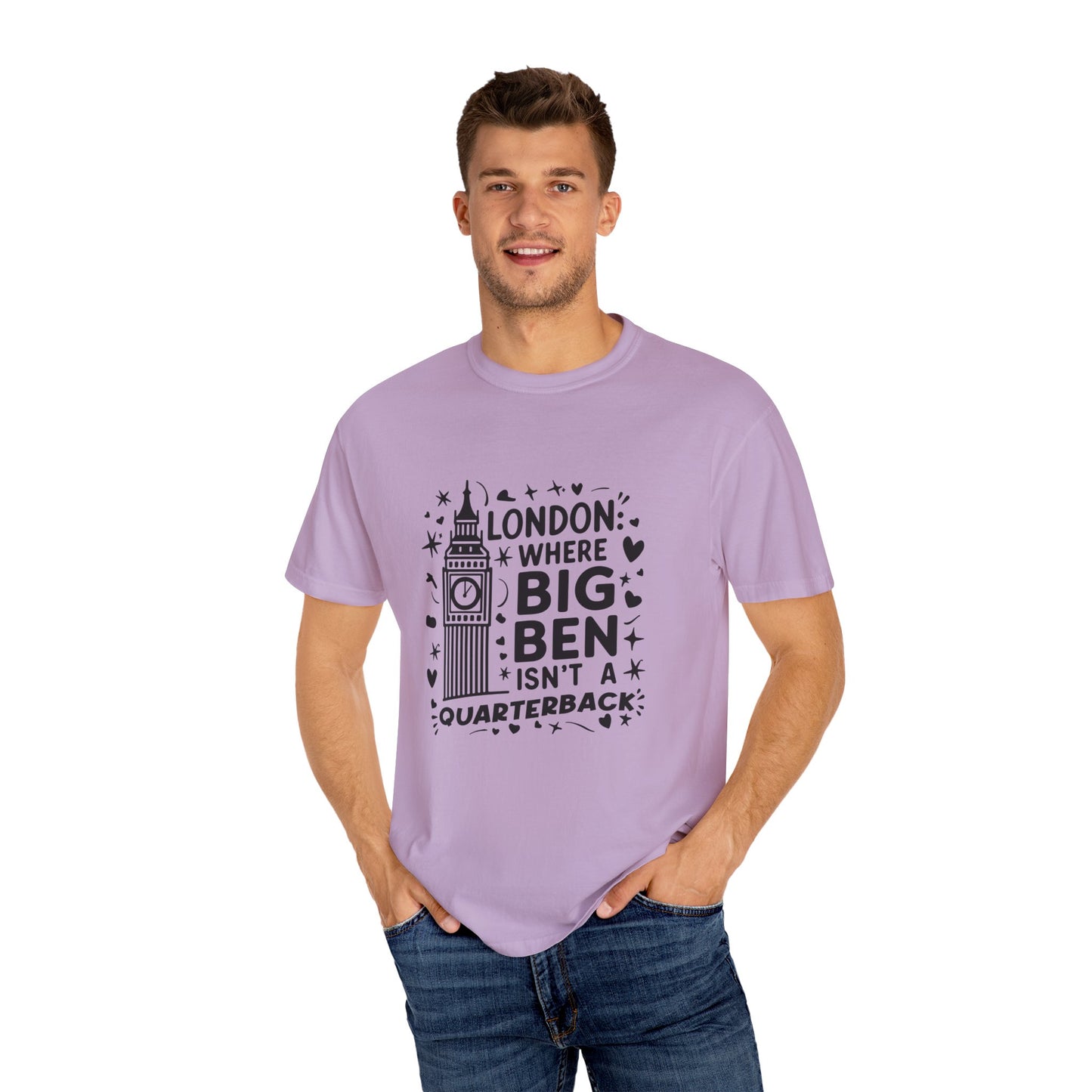 London's Big Ben Unisex Garment-Dyed T-shirt