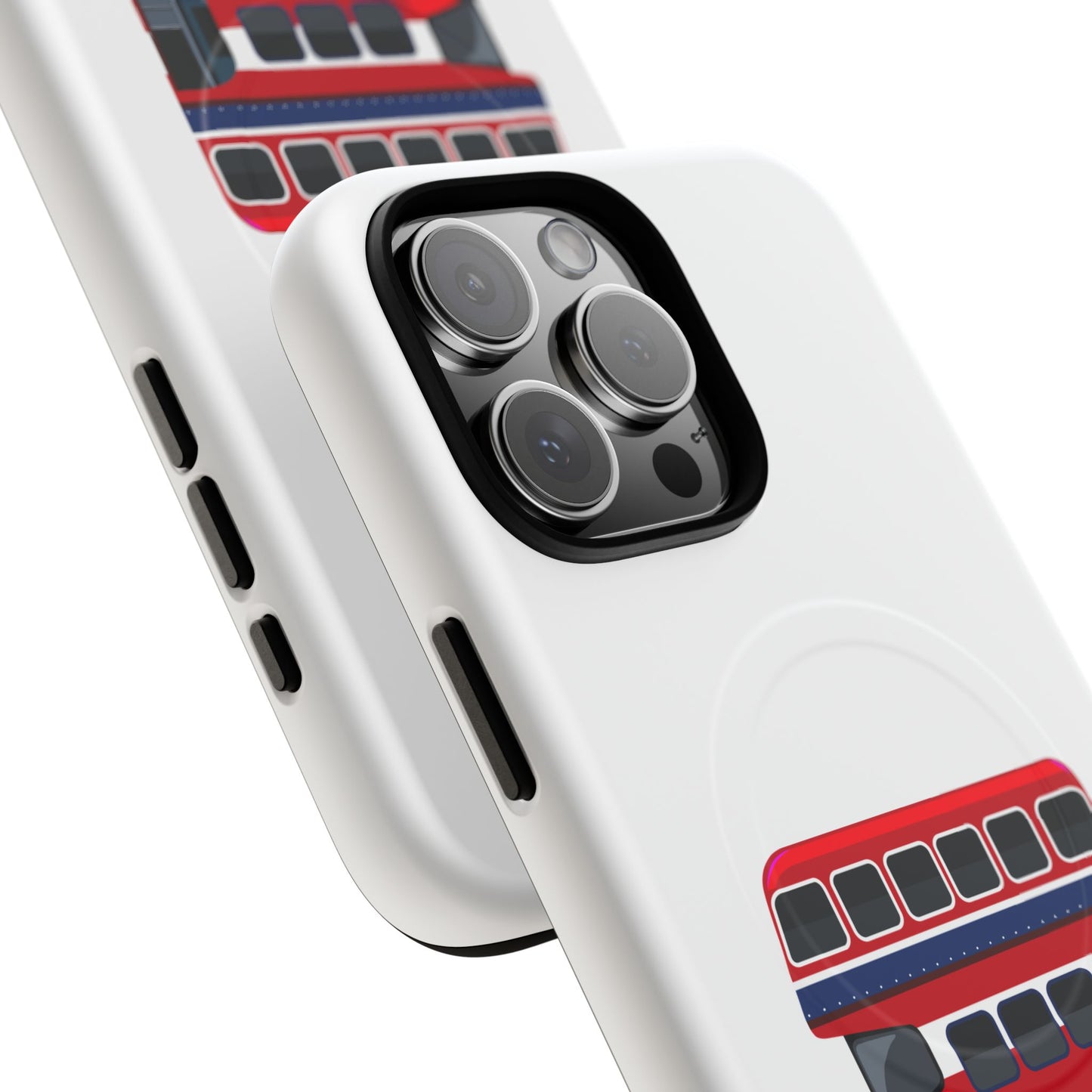 London Bus Phone Case, Tough Magnetic Phone Cover, Unique Gift, Secure Protection, Fun Design, Travel Lover Accessory
