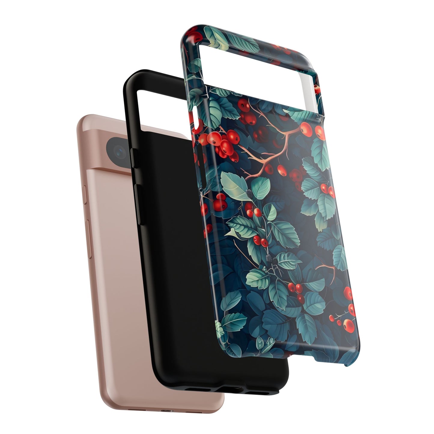 Berry Blossom Phone Case - Nature Lover's Gift, Floral Design, Cute Accessory for Spring, Unique Tech Cover, Perfect for Holidays