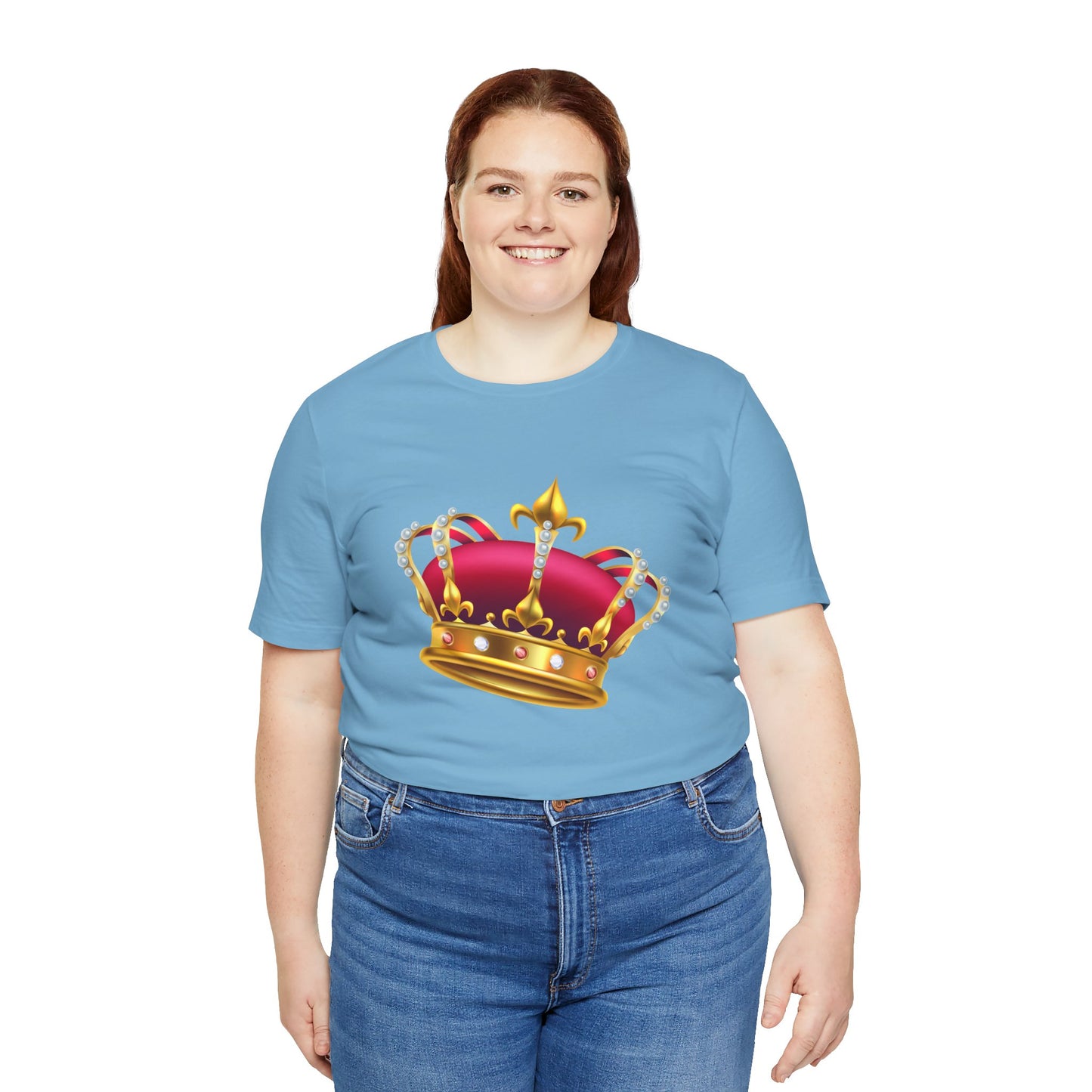 Unisex Jersey Short Sleeve Tee - British Royal Crown Design - Iconic Symbol of Monarchy
