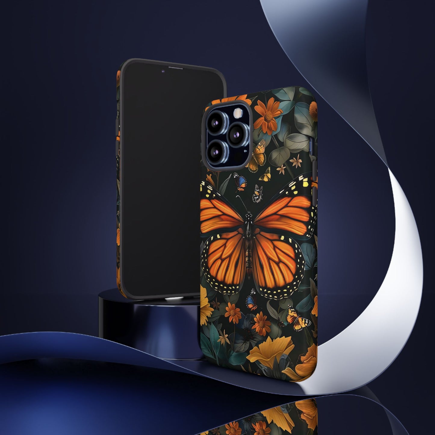 Monarch Butterfly Phone Case, Tough Cases, Nature Lover Gift, Floral Mobile Cover, Eco-Friendly Phone Accessory, Butterfly Design