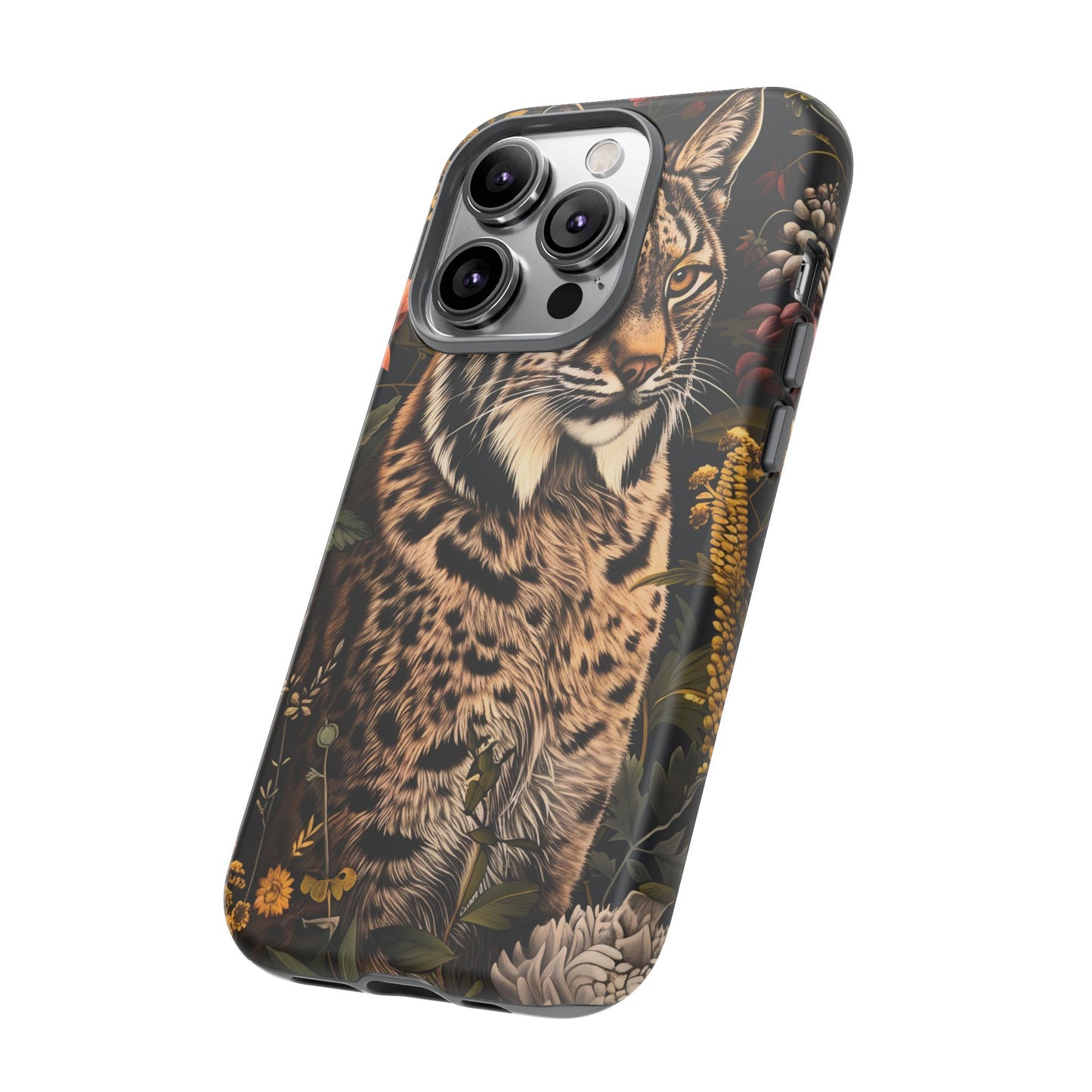 Wildlife Phone Case with Lynx Design, Tough Cases, Animal Lovers Gift, Nature Inspired Accessories, Unique Tech Protection