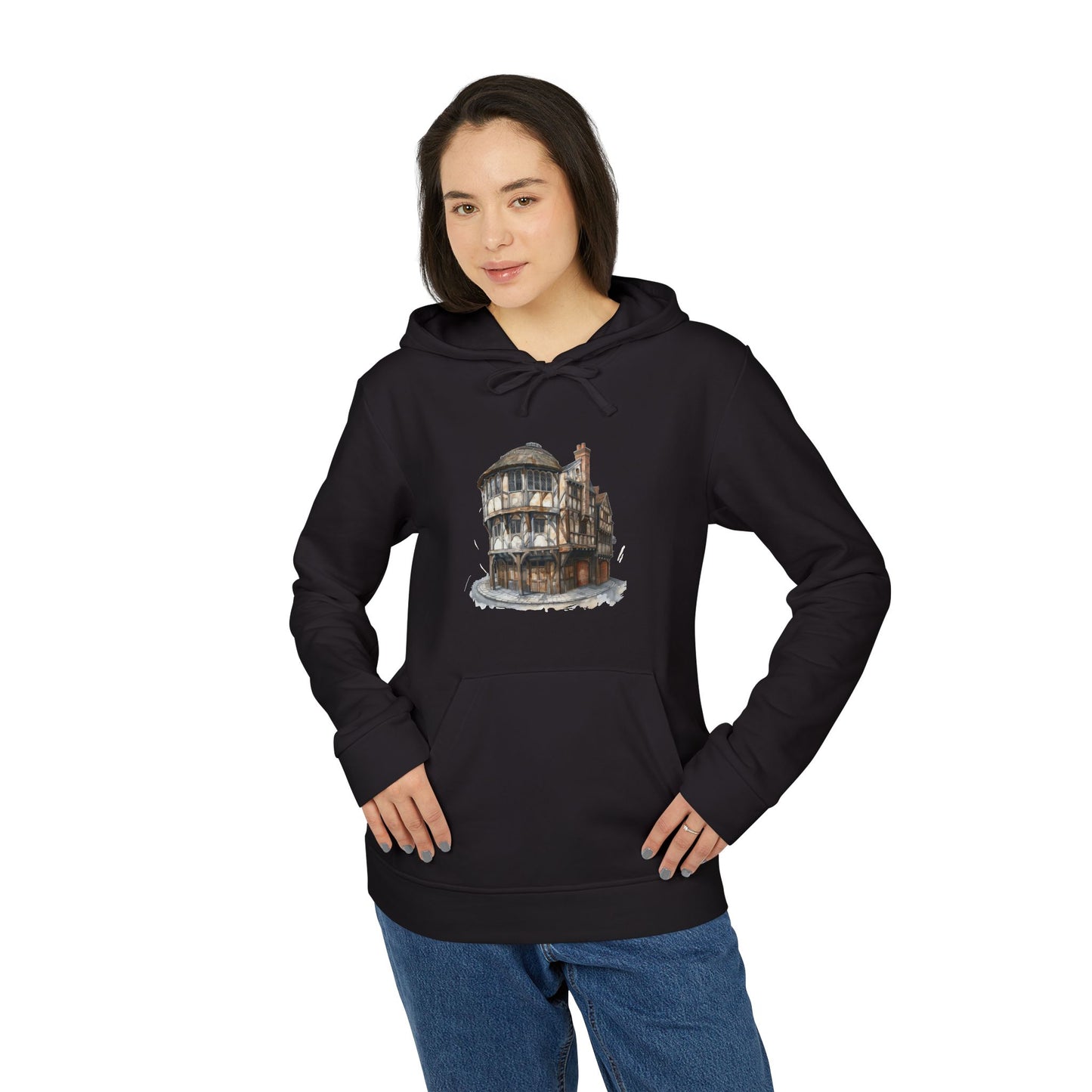 adidas Unisex Fleece Hoodie - Ale & Atmosphere: The Quintessential British Pub