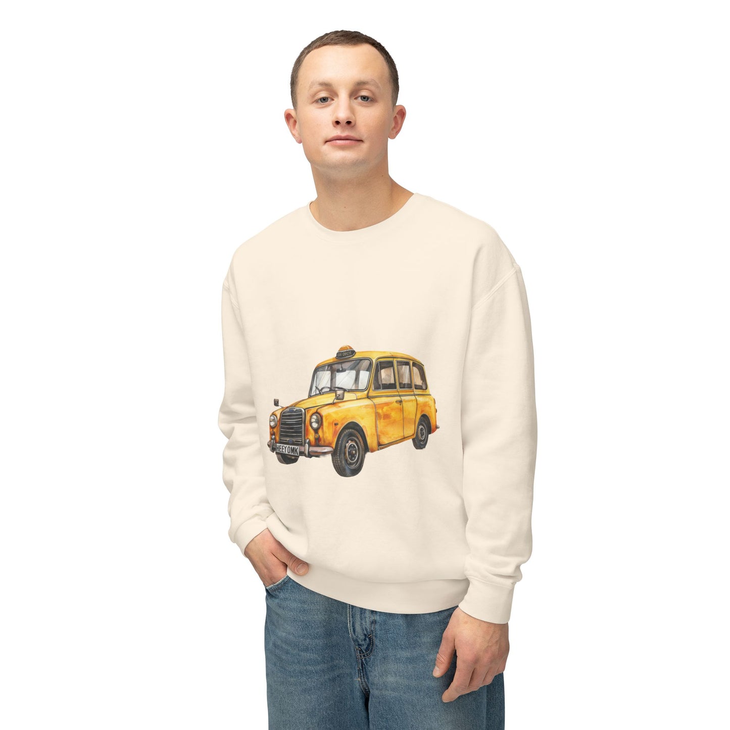 Unisex Lightweight Crewneck Sweatshirt - British Vintage Car