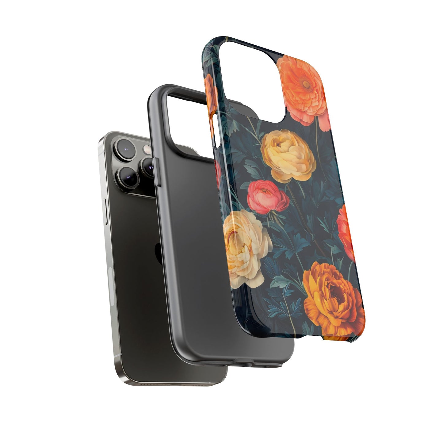 Floral Phone Case - Tough Cases, Stylish Protection, Gift for Flower Lovers, Customizable Cover, Floral Design Mobile Accessory