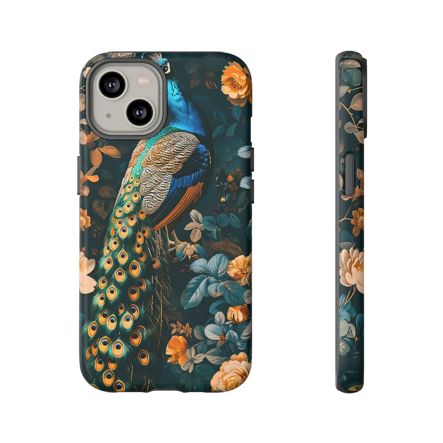 Peacock Phone Case - Elegant Floral Design, Tough Case for Protection, Unique Gift for Nature Lovers, Stylish Accessory, Eco-Friendly