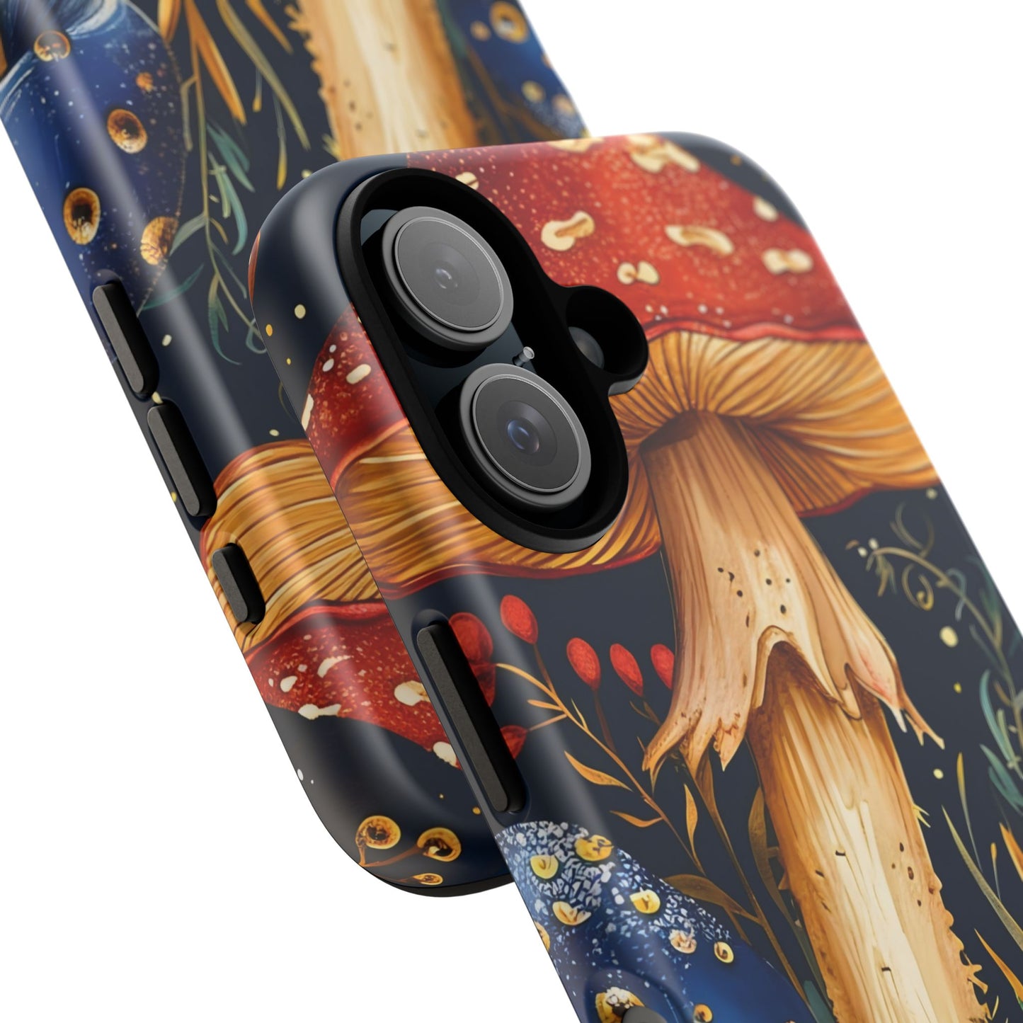 Mushroom Phone Case with Nature Design, Tough Phone Cover, Eco-Friendly Case, Gift for Nature Lovers, Unique Phone Accessory