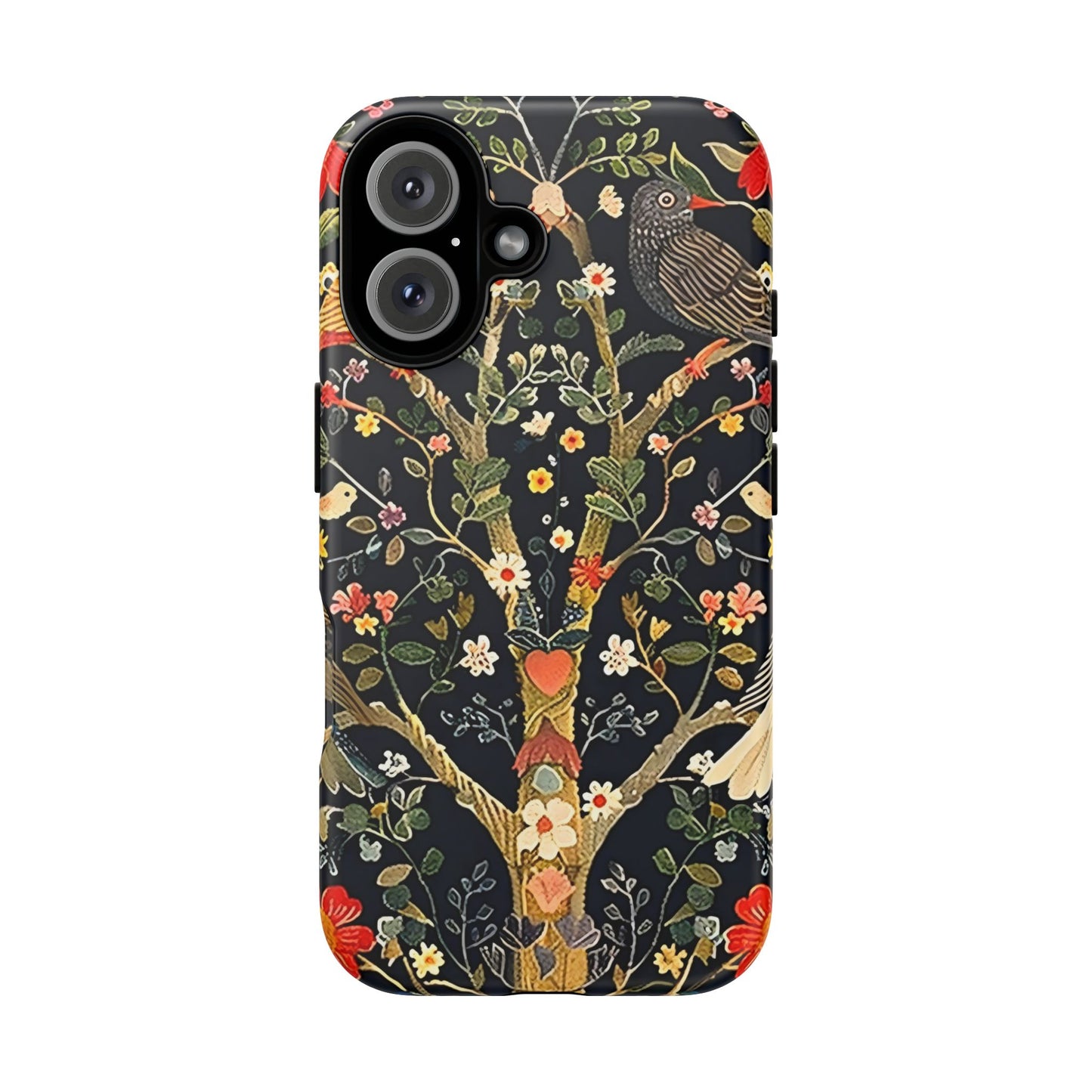 Floral Phone Case with Vibrant Tree Design, Tough Phone Cover, Unique Floral Pattern, Eco-Friendly Phone Accessories, Gift for Nature Lovers