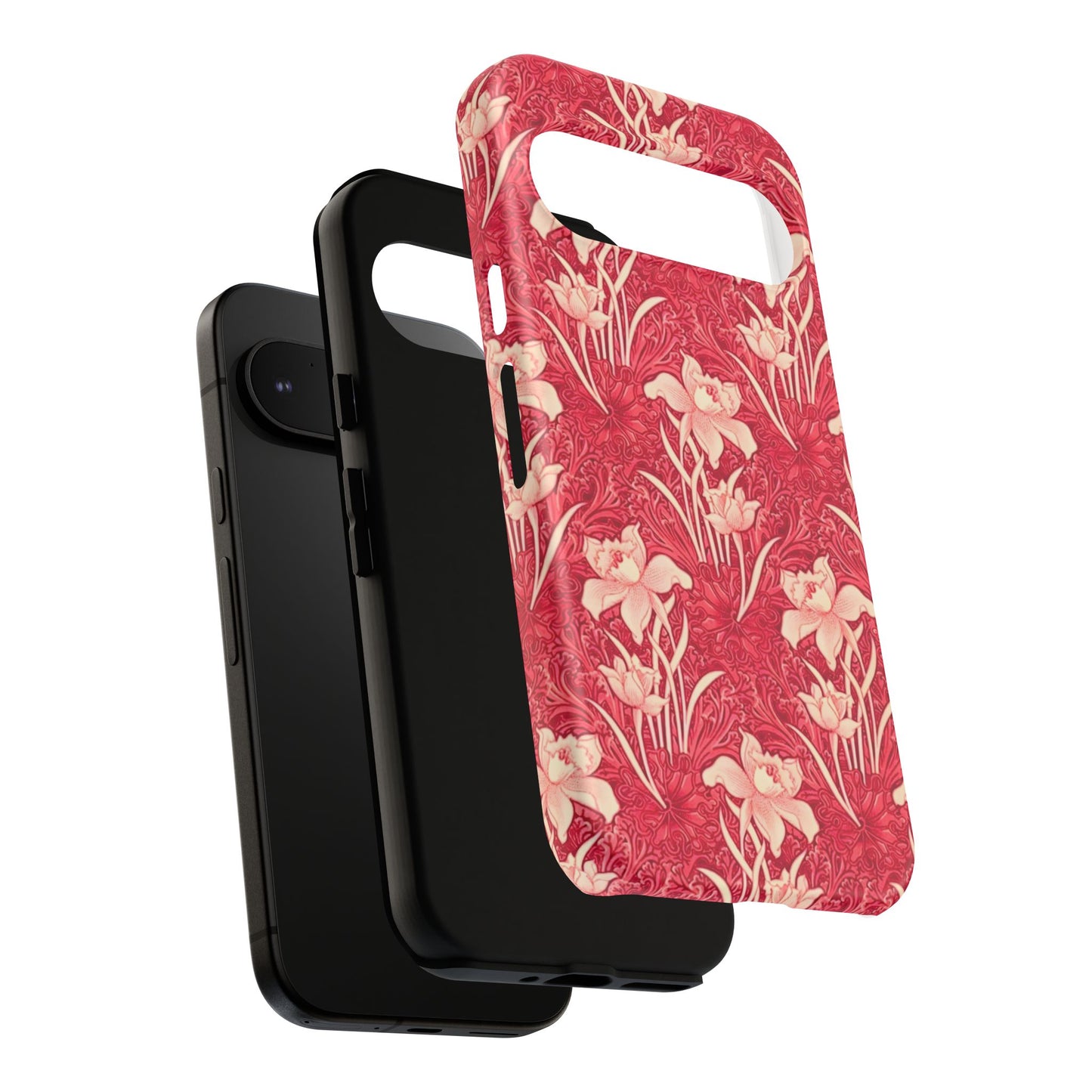 Floral Tough Phone Case - Durable, Stylish Accessory, Perfect Gift for Her, Floral Pattern, Customizable, Ideal for Daily Use