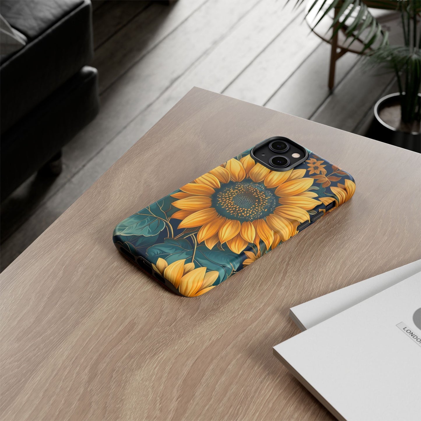 Sunflower Phone Case - Bright Floral Design, Stylish Tough Cover for Sunflower Lovers, Gift for Plant Enthusiasts, Mom Gift, Nature Lovers