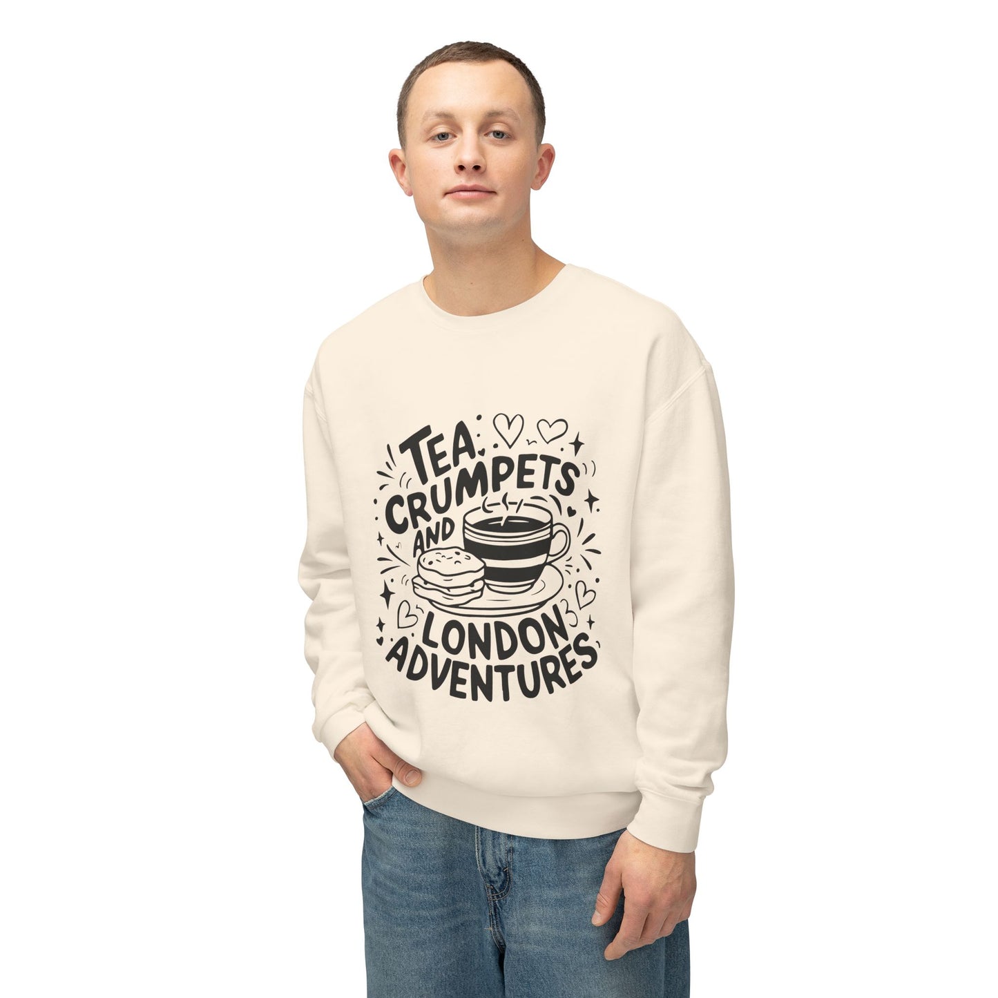Unisex Lightweight Crewneck Sweatshirt - Love London Adventures