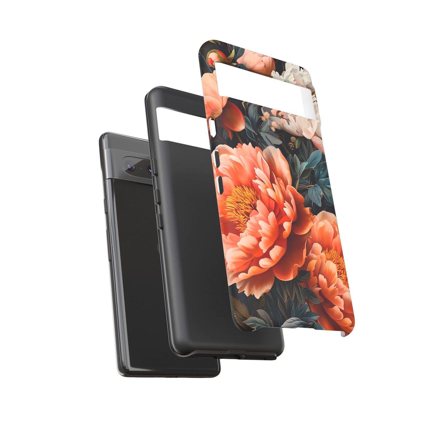 Floral Phone Case - Tough Cases, Durable Cover, Flower Design, Unique Gift, Phone Accessories