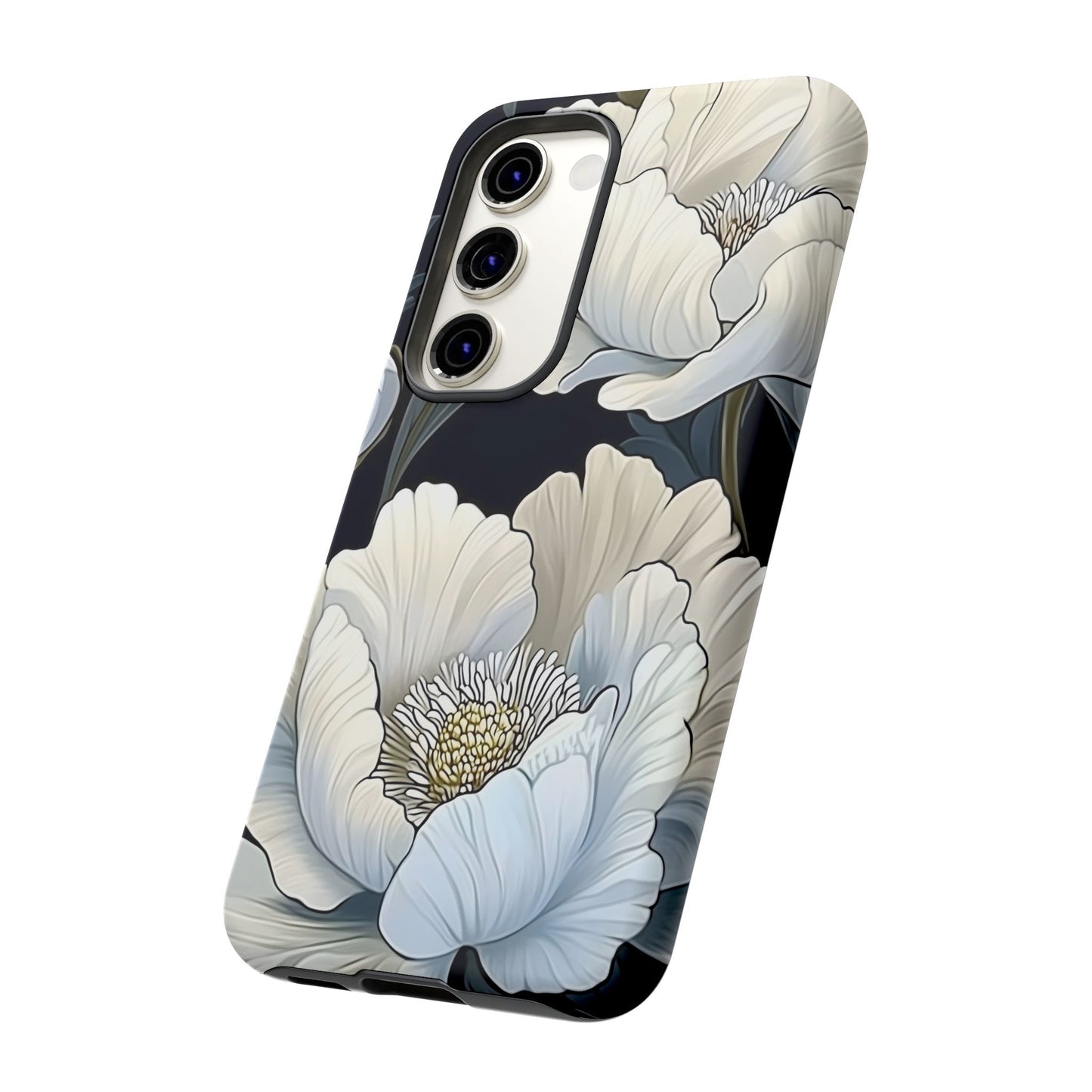 Floral Phone Case, Tough Cases for Women, Stylish Phone Cover, Floral Design Phone Protector, Nature Inspired Tech Accessories