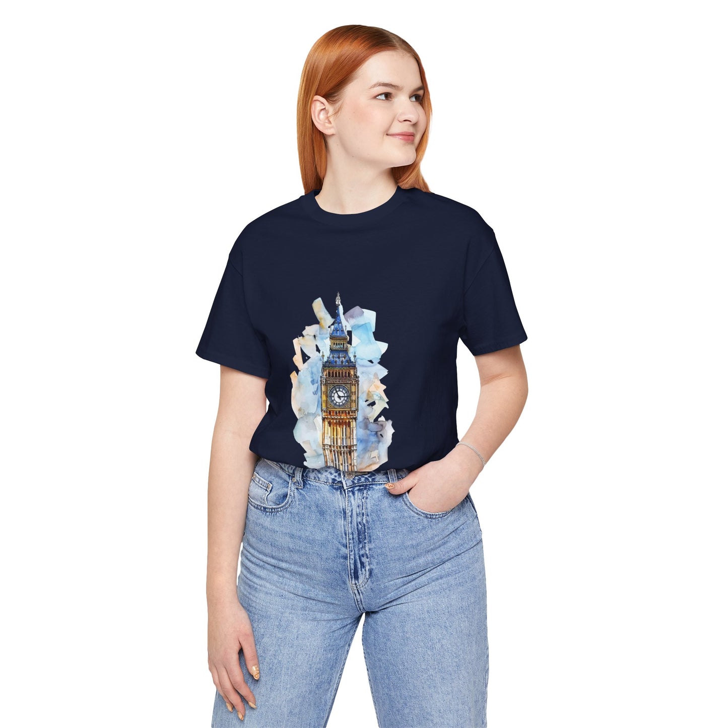 Unisex Jersey Short Sleeve Tee - Iconic Big Ben Clock Tower Design