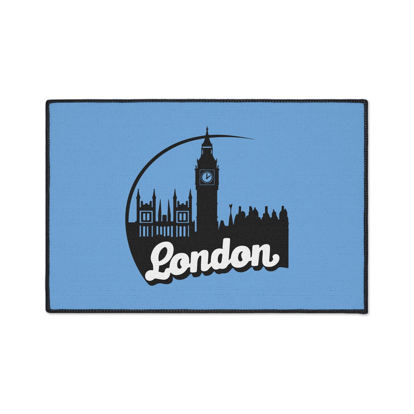 London Skyline Heavy Duty Floor Mat, Home Decor, Rug, Kitchen Mat, Entryway Welcome Mat, Gift for Travelers