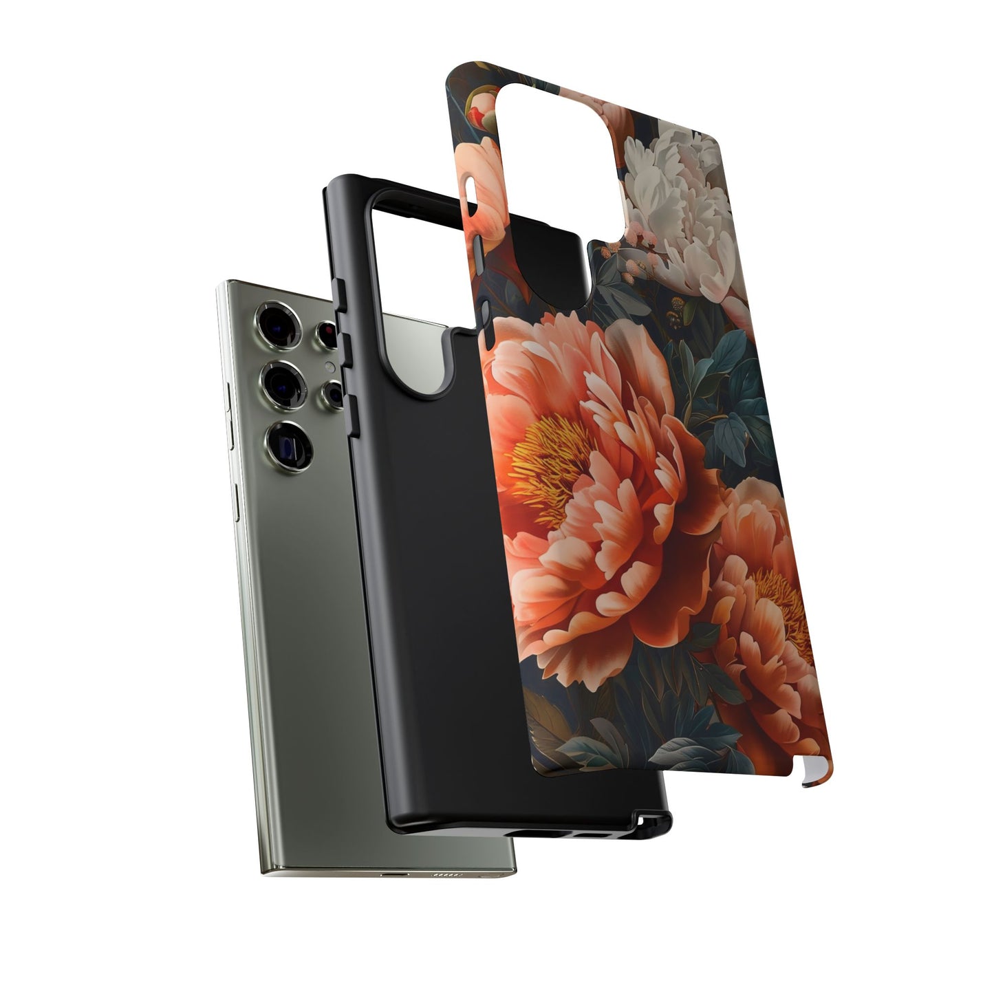 Floral Phone Case - Tough Cases, Durable Cover, Flower Design, Unique Gift, Phone Accessories