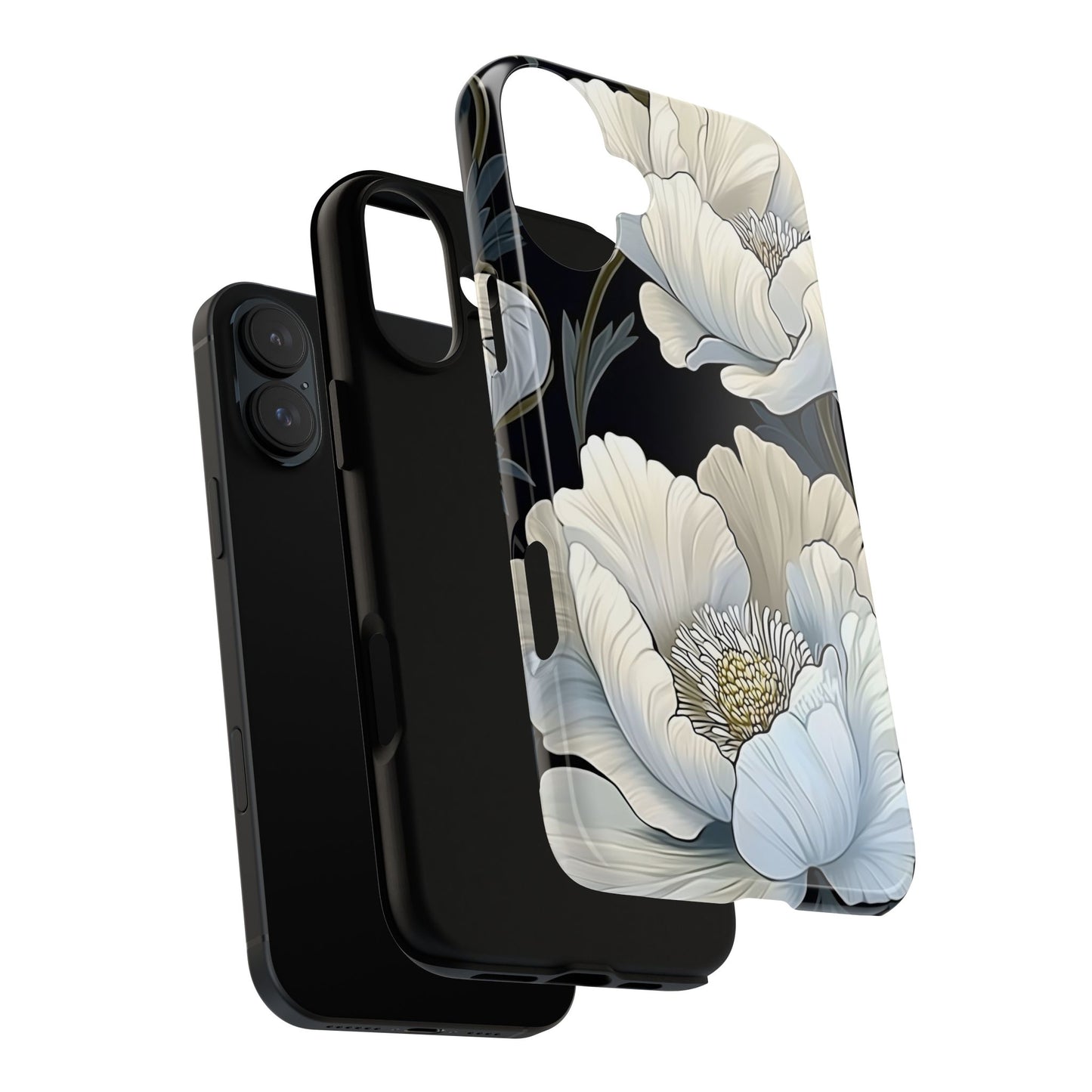 Floral Phone Case, Tough Cases for Women, Stylish Phone Cover, Floral Design Phone Protector, Nature Inspired Tech Accessories