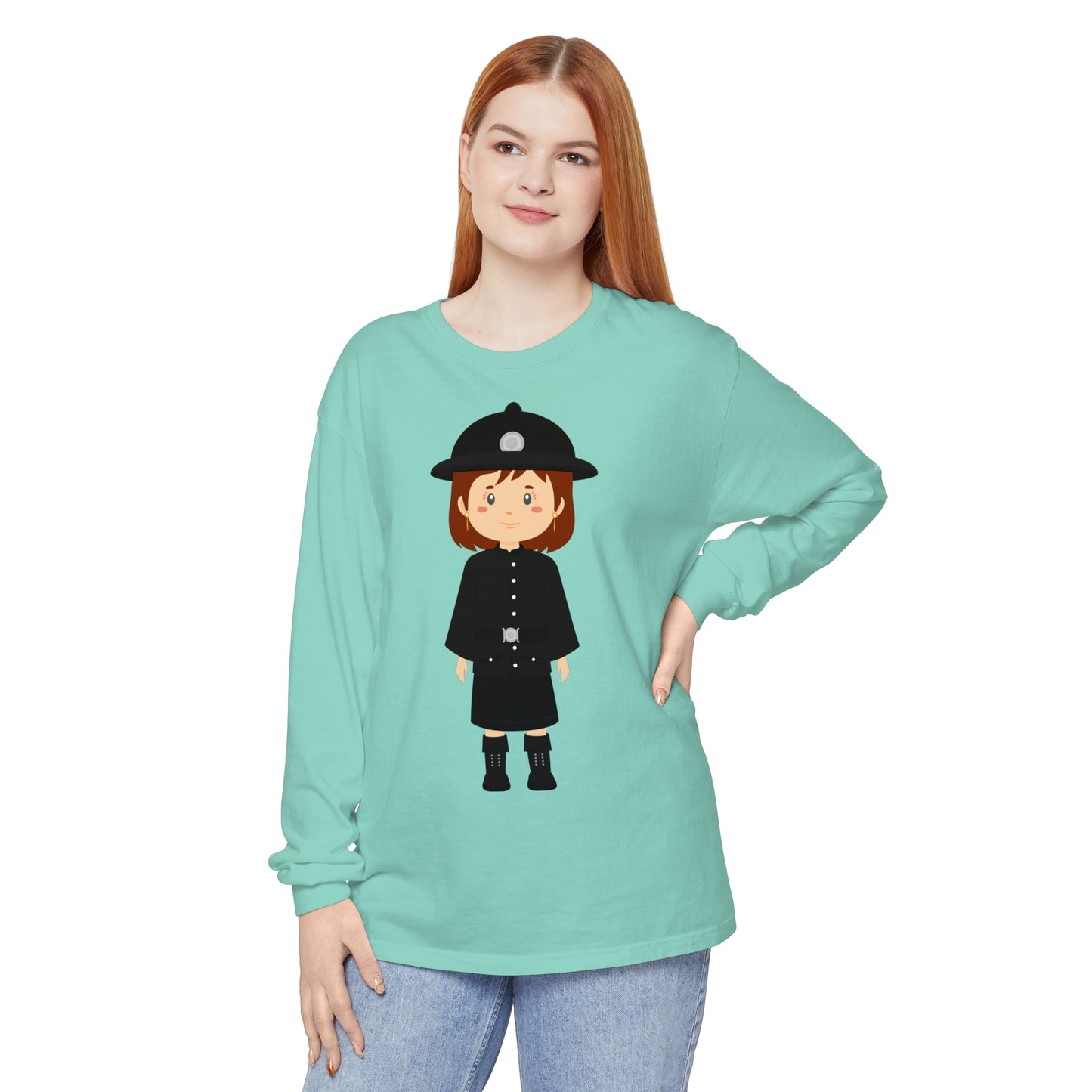 Unisex Garment-dyed Long Sleeve T-Shirt - A Legacy in Red - Cornwall’s Army Museum
