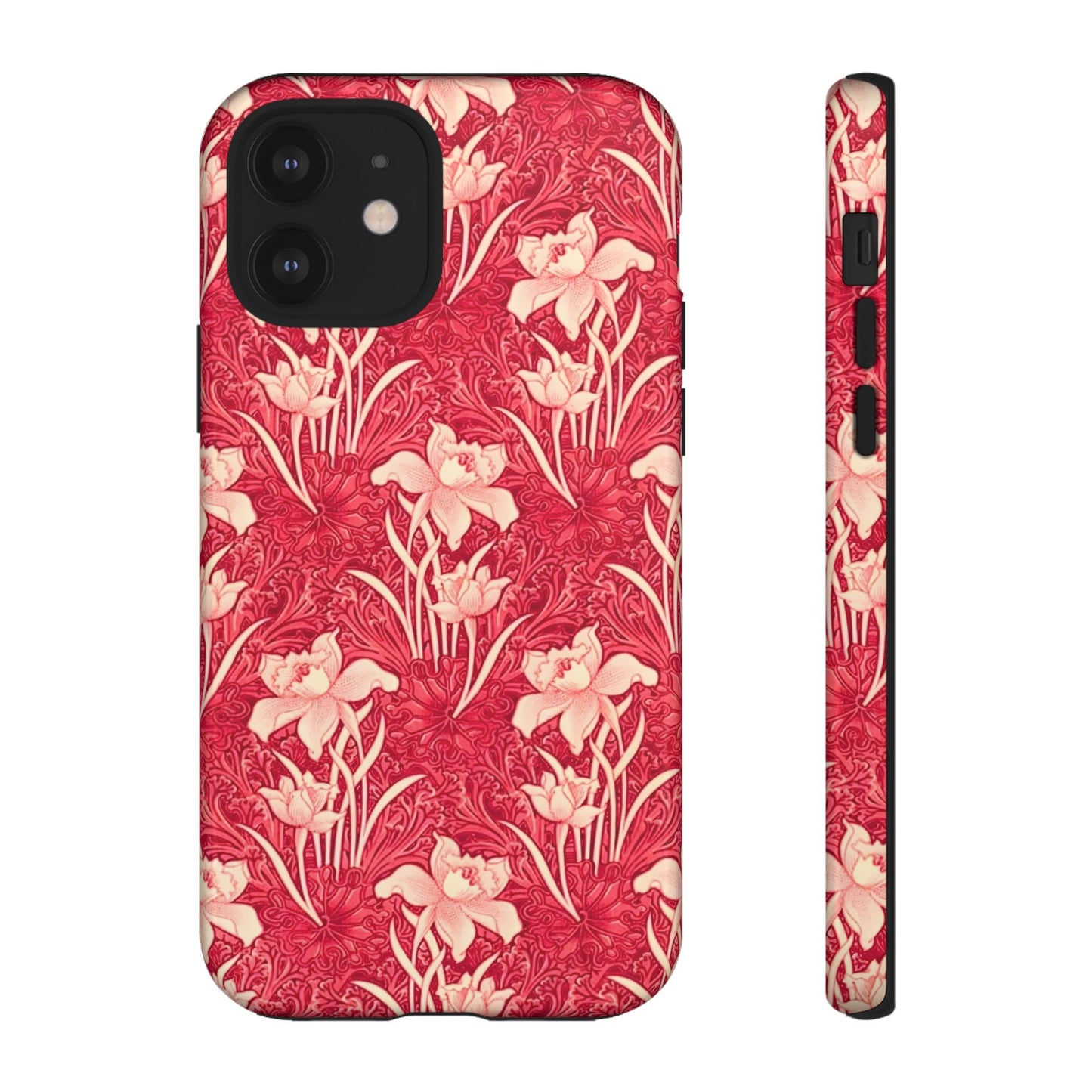 Floral Tough Phone Case - Durable, Stylish Accessory, Perfect Gift for Her, Floral Pattern, Customizable, Ideal for Daily Use