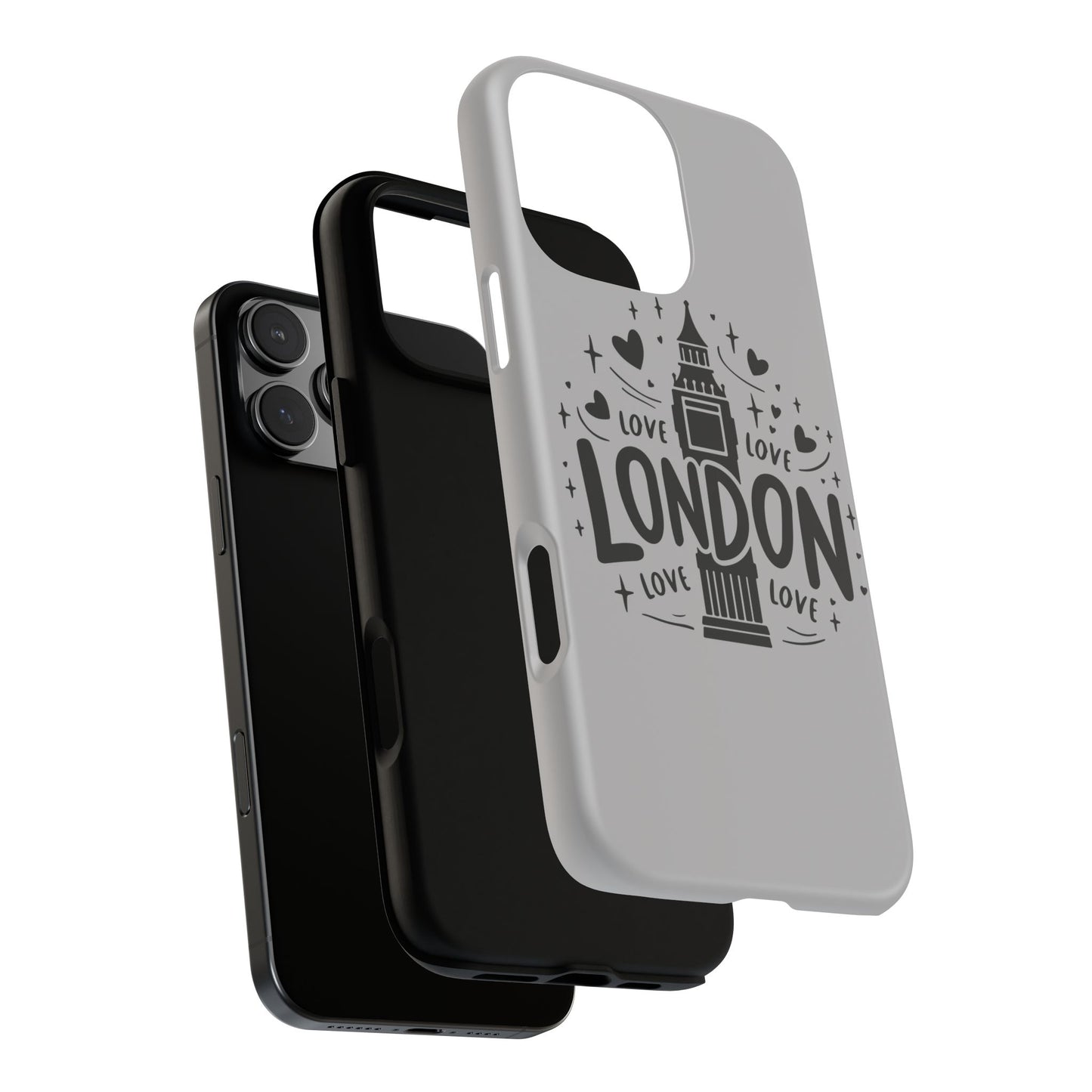 London Love Phone Case, Tough Cases, Stylish Phone Accessories, Unique Gift for Travelers, London Souvenir, Love Design