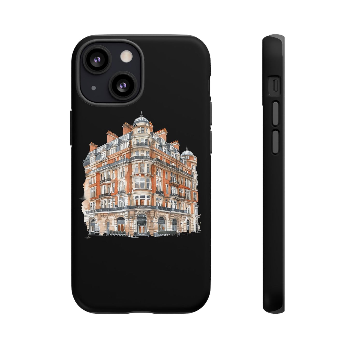 Cityscape Phone Case, Tough Phone Cover, Urban Art Case, Vintage Architecture Design, Gift for Travelers, Stylish Phone Accessory