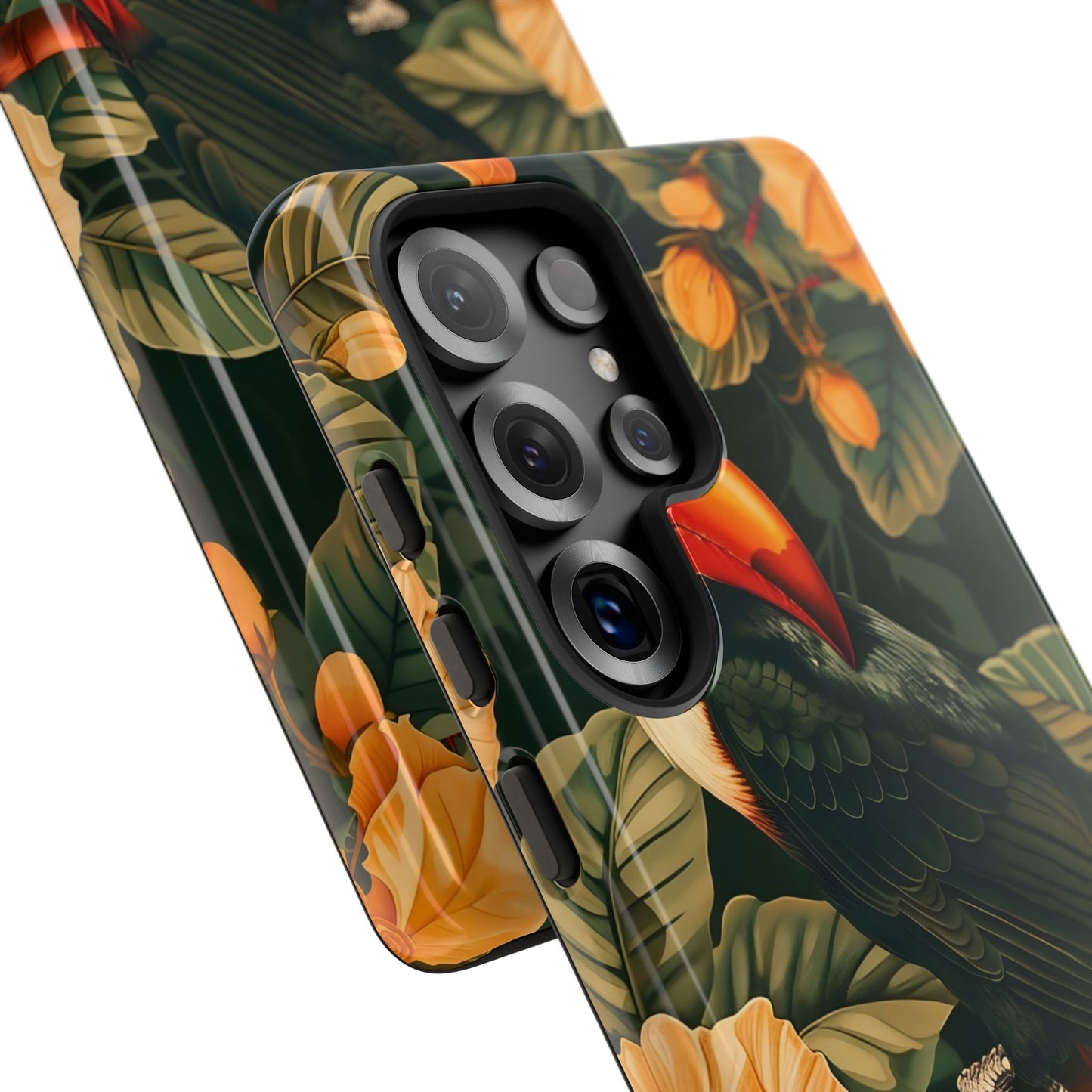 Tropical Toucan Phone Case, Exotic Bird Cover, Nature Lover Gift, Eco-Friendly Design, Customizable Tech Accessory