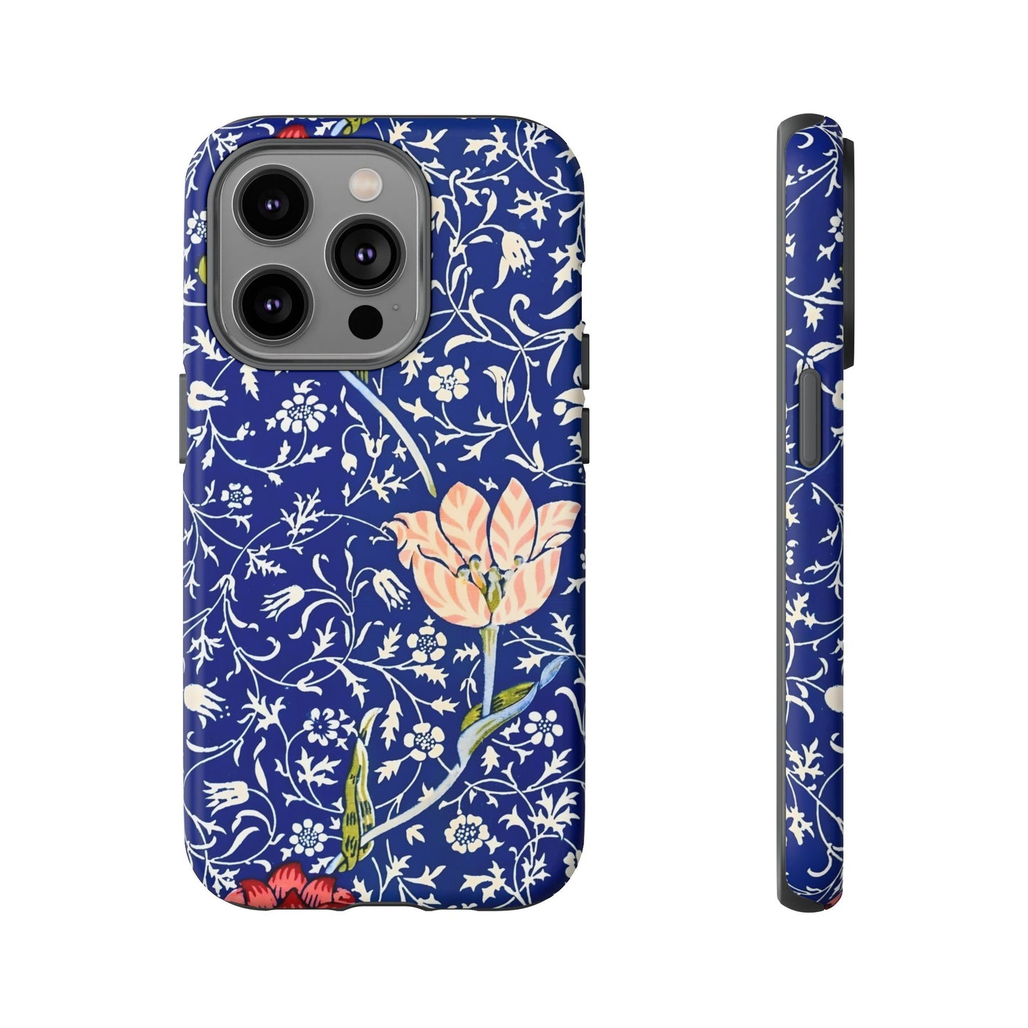 Floral Phone Case, Unique Tough Phone Cover, Gift for Her, Spring Decor, Durable Protective Case, Elegant Floral Design
