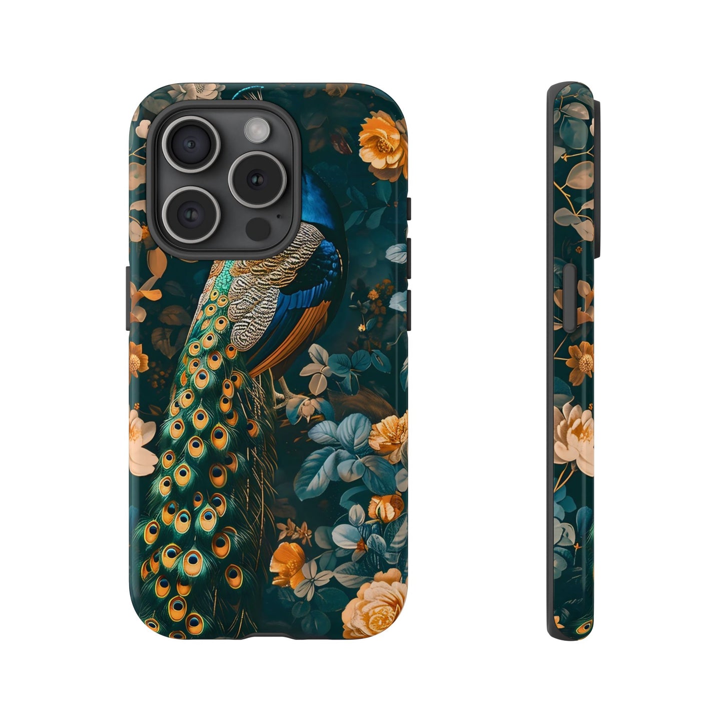 Peacock Phone Case - Elegant Floral Design, Tough Case for Protection, Unique Gift for Nature Lovers, Stylish Accessory, Eco-Friendly