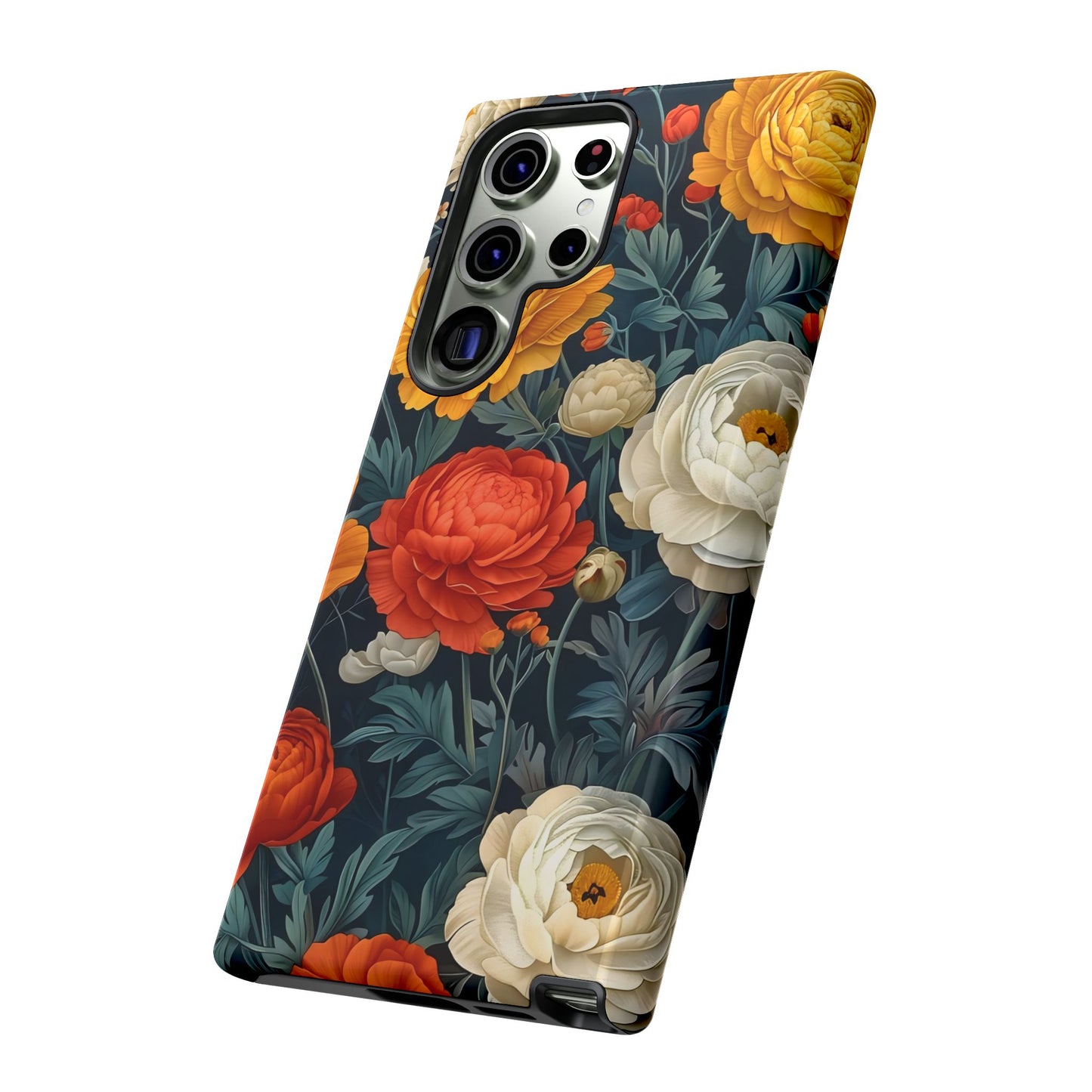 Floral Phone Case, Tough Case for iPhone, Flower Design, Floral Print Gift, Stylish Cell Phone Protector, Trendy Mobile Cover