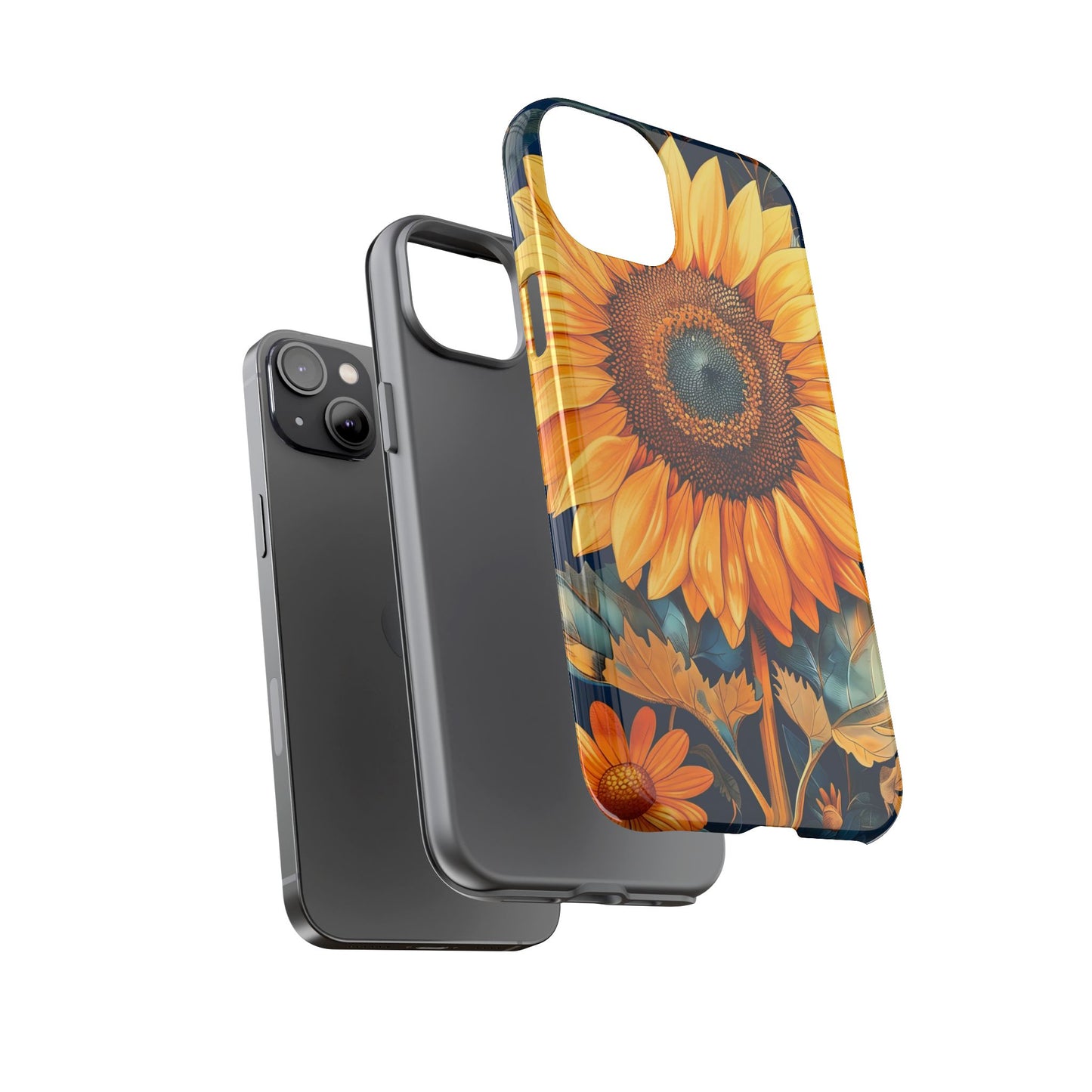 Sunflower Phone Case - Floral Design for Nature Lovers, Cute Spring Accessory, Gift for Her, Eco-Friendly Cover
