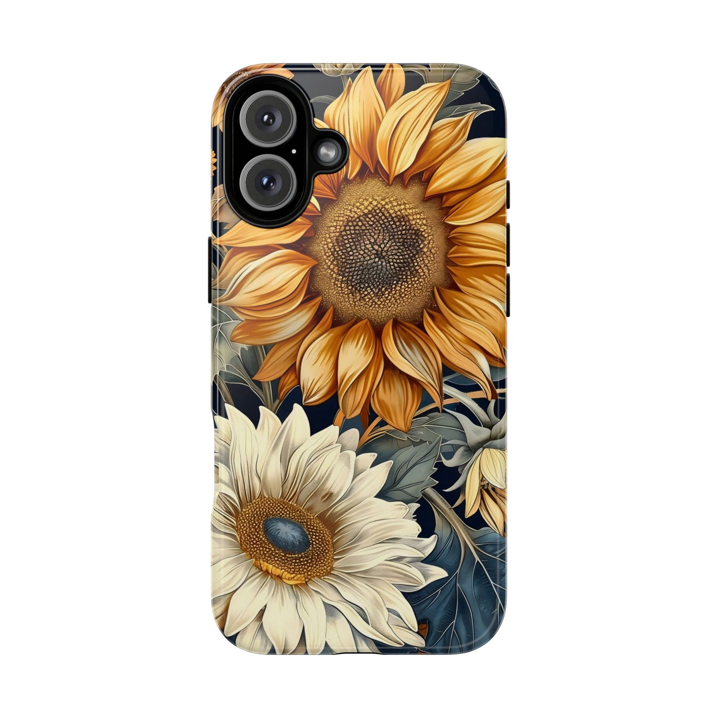 Sunflower Phone Case, Floral Tough Phone Cover, Gift for Nature Lovers, Phone Accessories, Sunflower Gifts