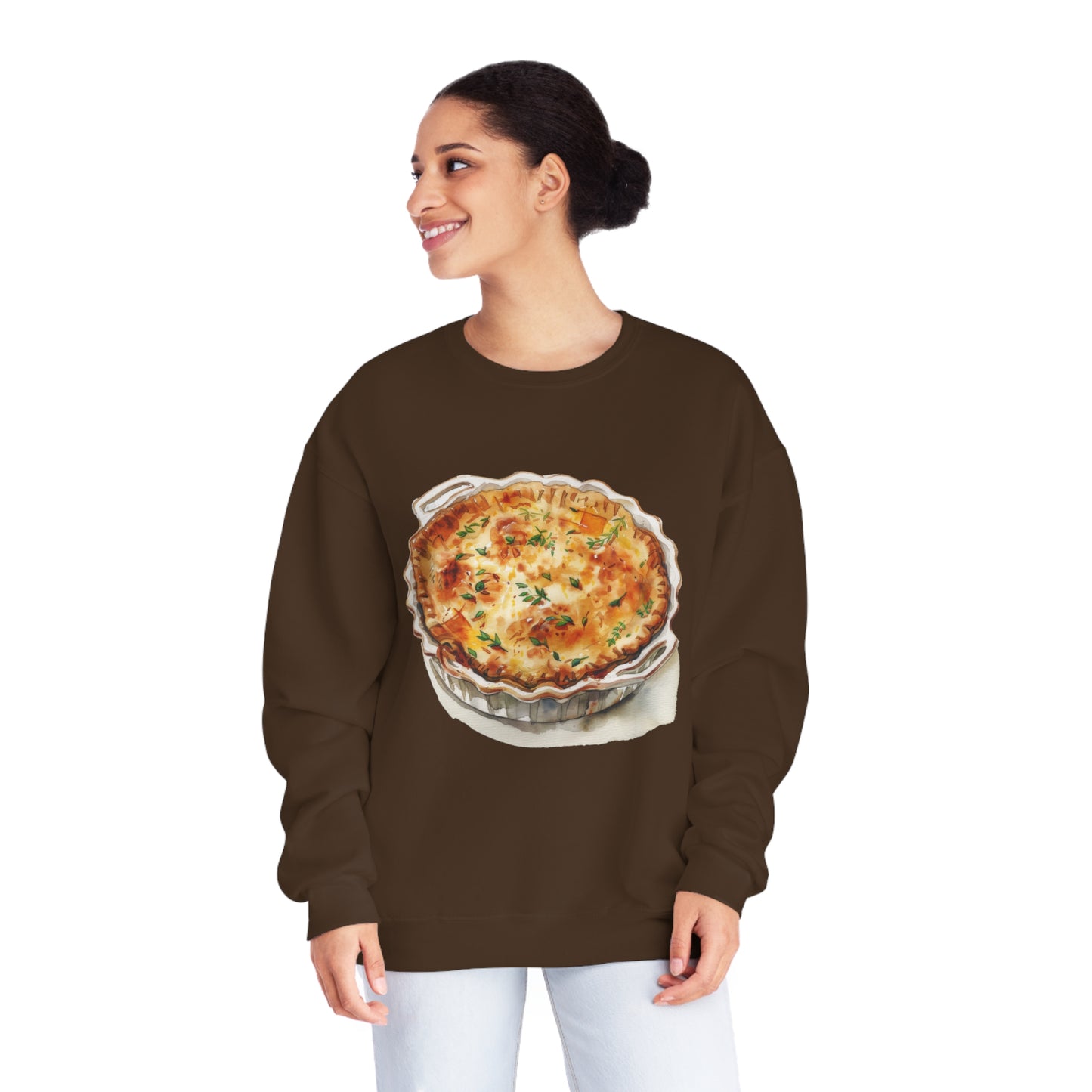 Unisex NuBlend® Crewneck Sweatshirt - Dine Like a Monarch - Classic Royal Dishes of Britain