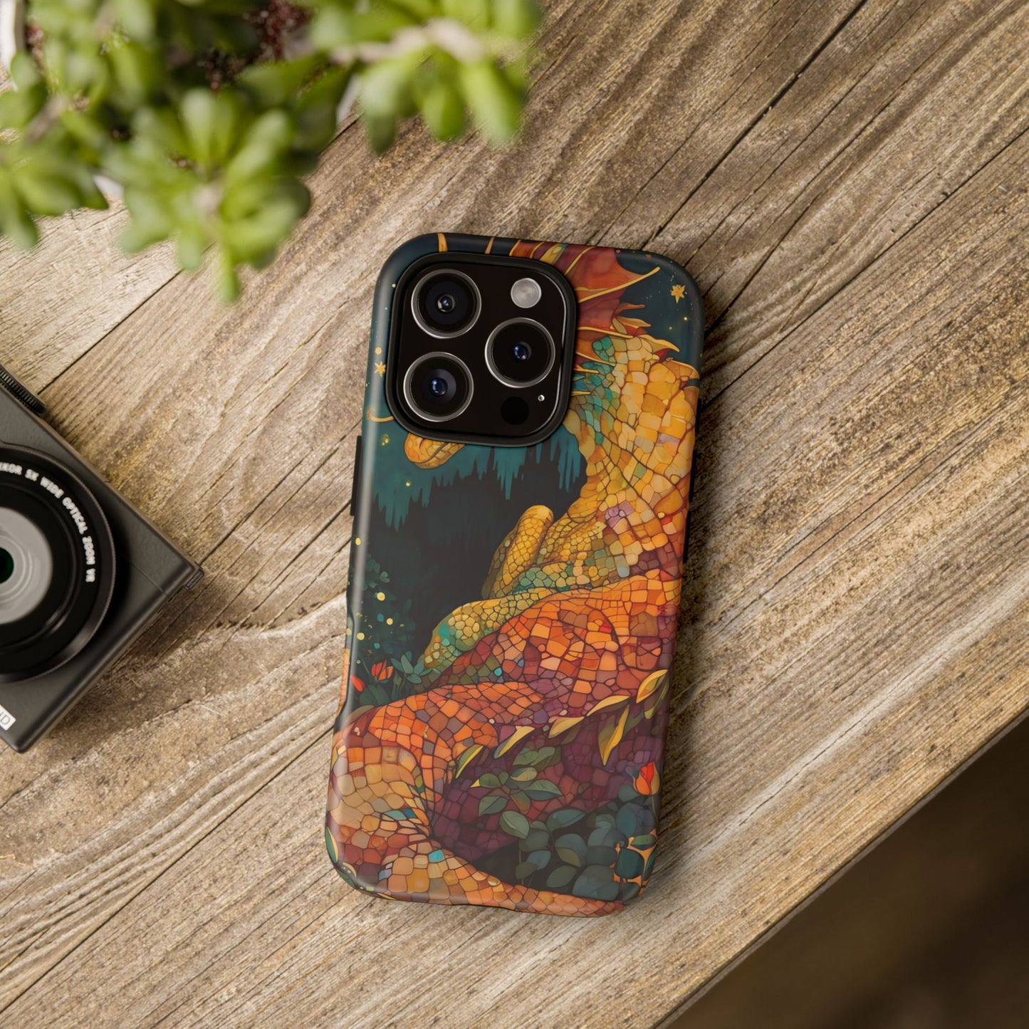 Dragon Art Phone Case, Tough Phone Cover, Fantasy Gift, Unique Mobile Accessory, Dragon Lover Gift, Stylish Protection