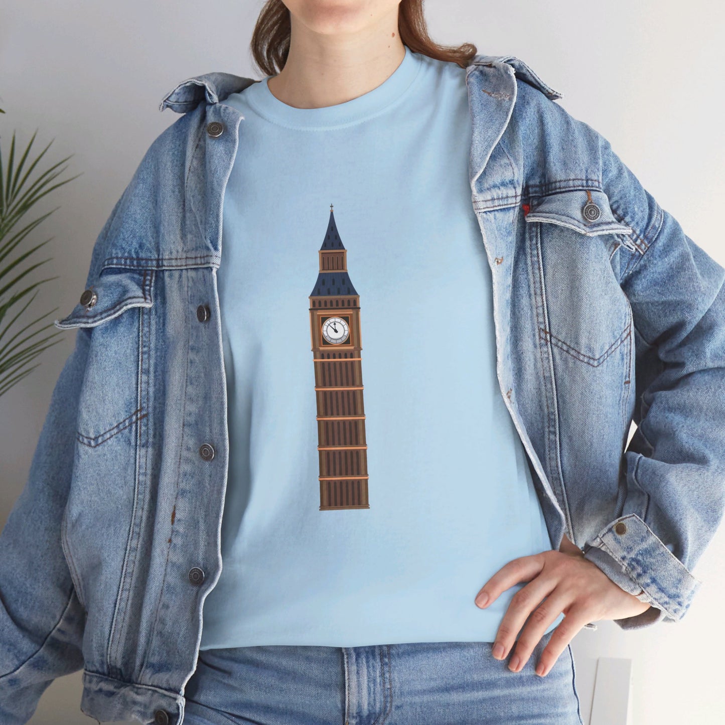 Big Ben - Iconic British Tower and Landmark Classic Unisex Heavy Cotton T-shirt