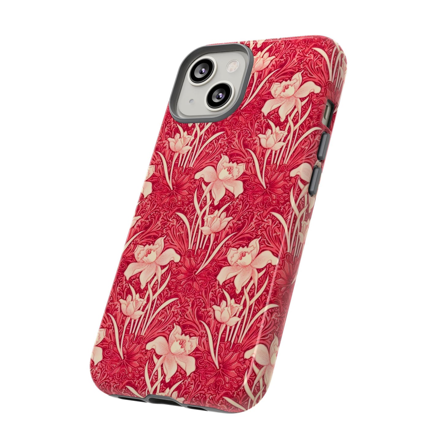 Floral Tough Phone Case - Durable, Stylish Accessory, Perfect Gift for Her, Floral Pattern, Customizable, Ideal for Daily Use