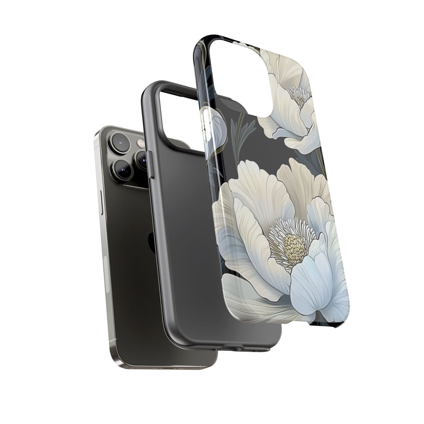 Floral Phone Case, Tough Cases for Women, Stylish Phone Cover, Floral Design Phone Protector, Nature Inspired Tech Accessories