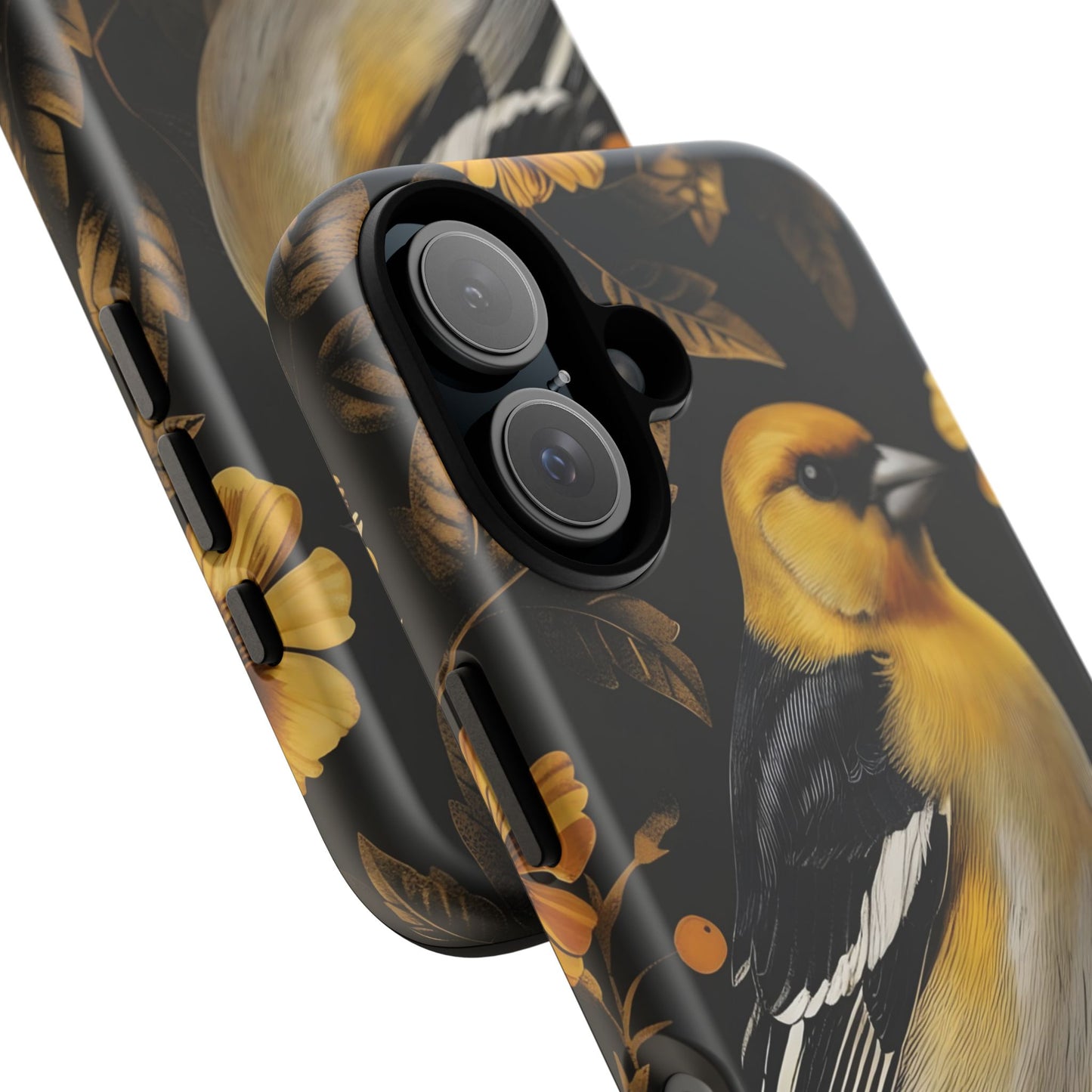 Elegant Bird Phone Case - Tough Cases, Phone Accessories, Wildlife Gifts, Nature Lover, Floral Design, Unique Cases