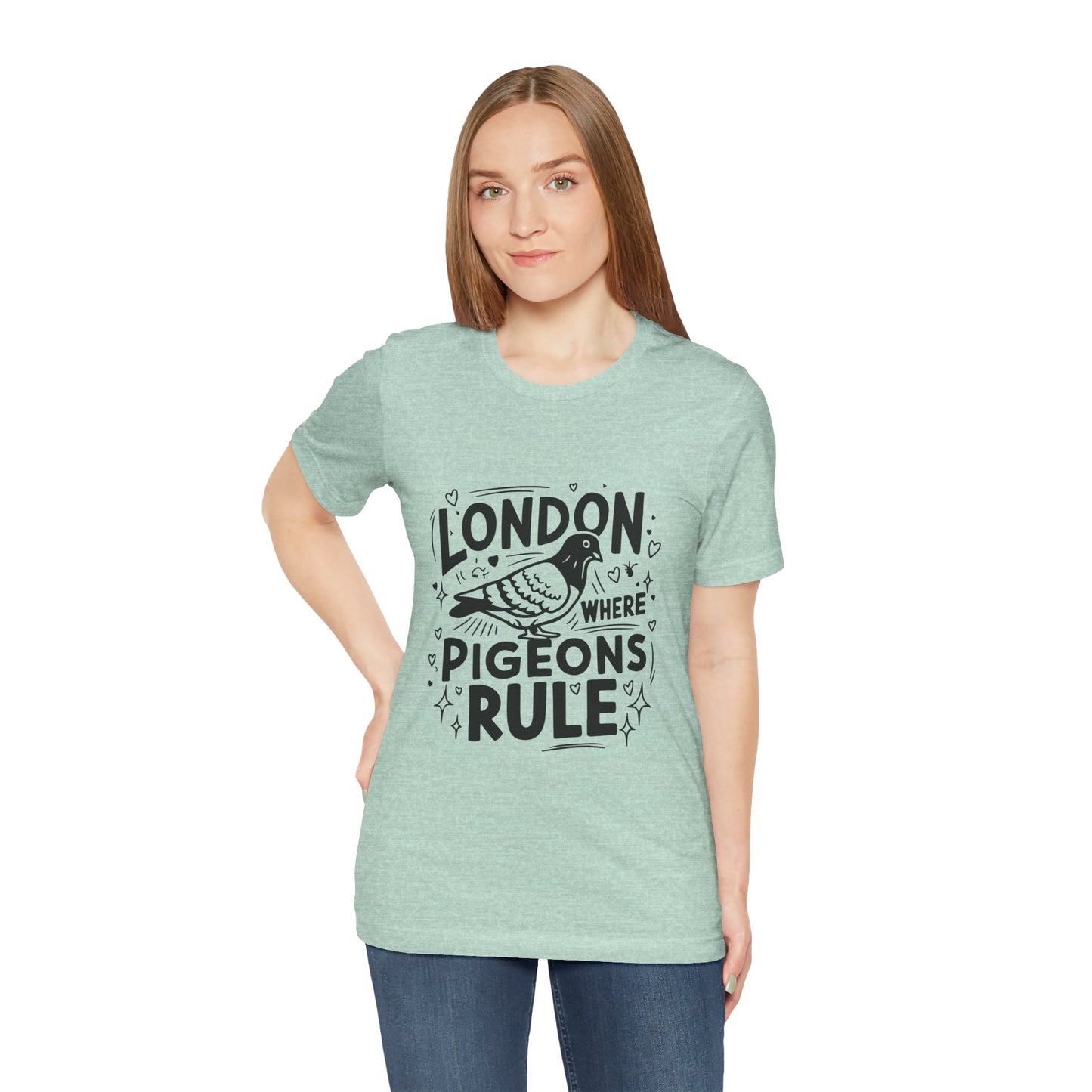 Unisex Jersey Short Sleeve Tee - London where Pigeons Rule