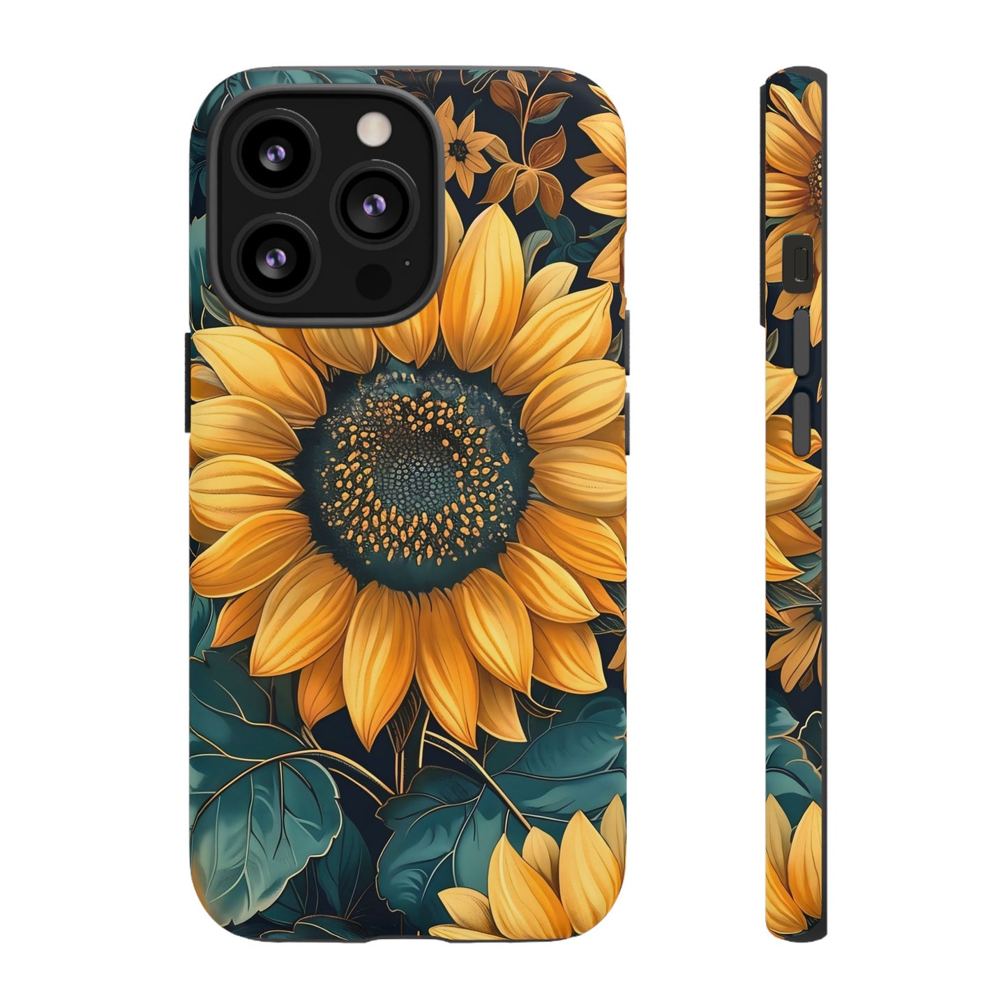 Sunflower Phone Case - Bright Floral Design, Stylish Tough Cover for Sunflower Lovers, Gift for Plant Enthusiasts, Mom Gift, Nature Lovers
