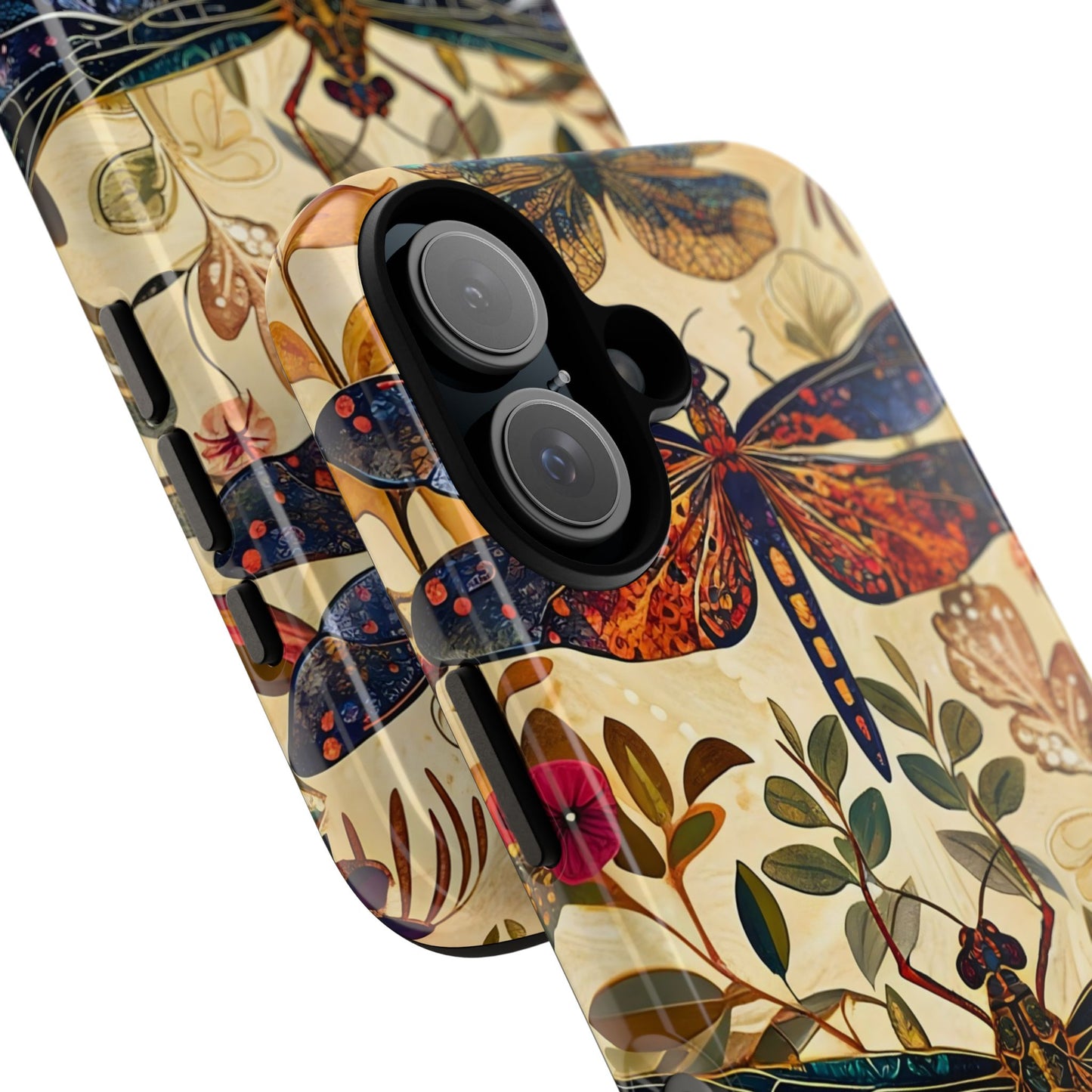 Vintage Dragonfly Phone Case, Nature Inspired, Tough Cases, Eco-Friendly Gift, Bohemian Style, Insect Design