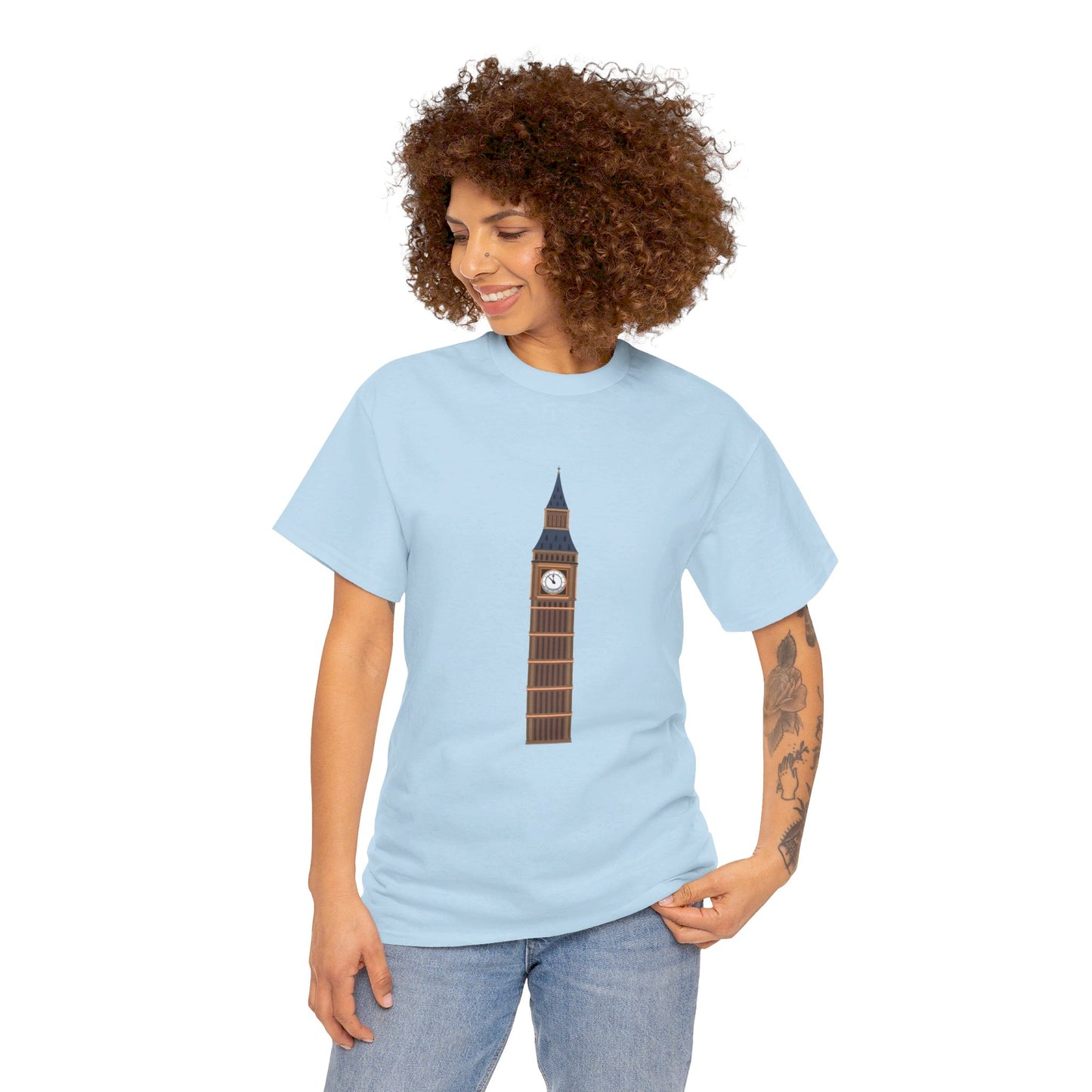 Big Ben - Iconic British Tower and Landmark Classic Unisex Heavy Cotton T-shirt