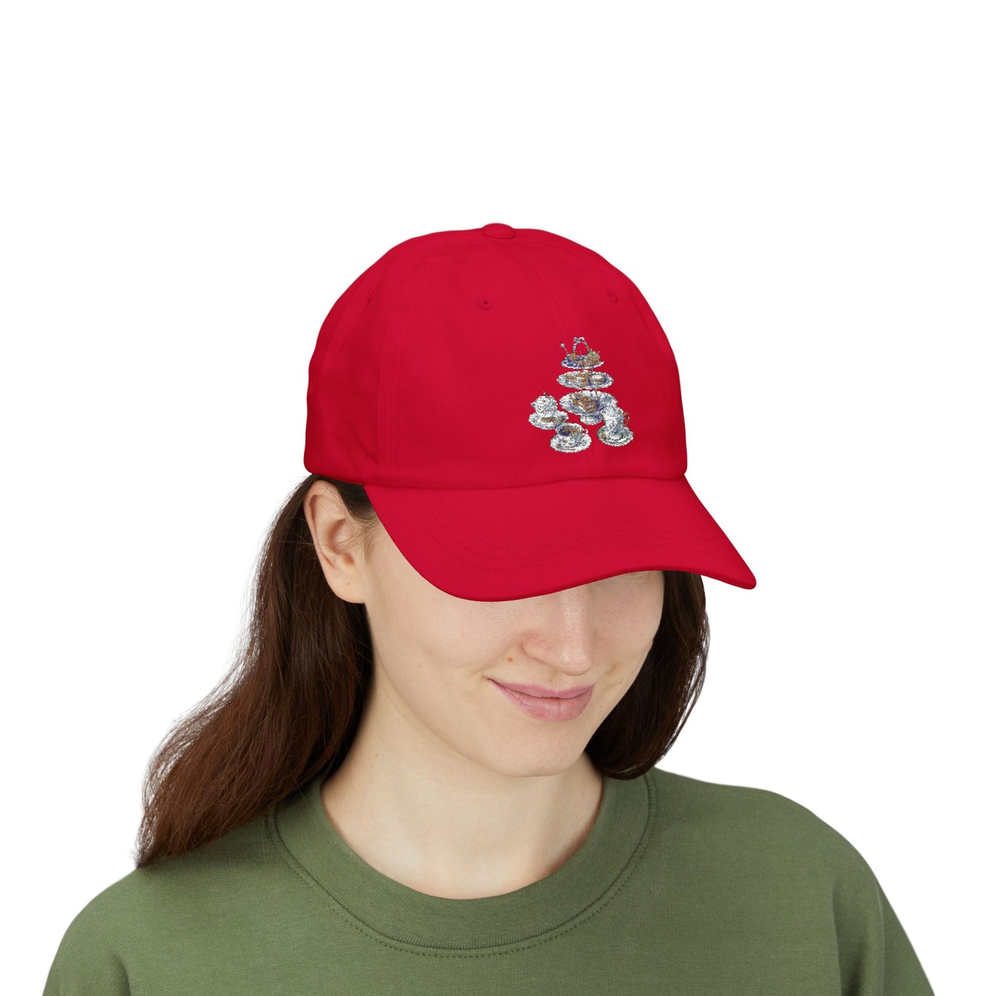 Classic Dad Cap with Whimsical Teacup Design, Fun Gift for Tea Lovers, Casual Stylish Hat, Perfect for Birthdays, Picnics, and Everyday Wear