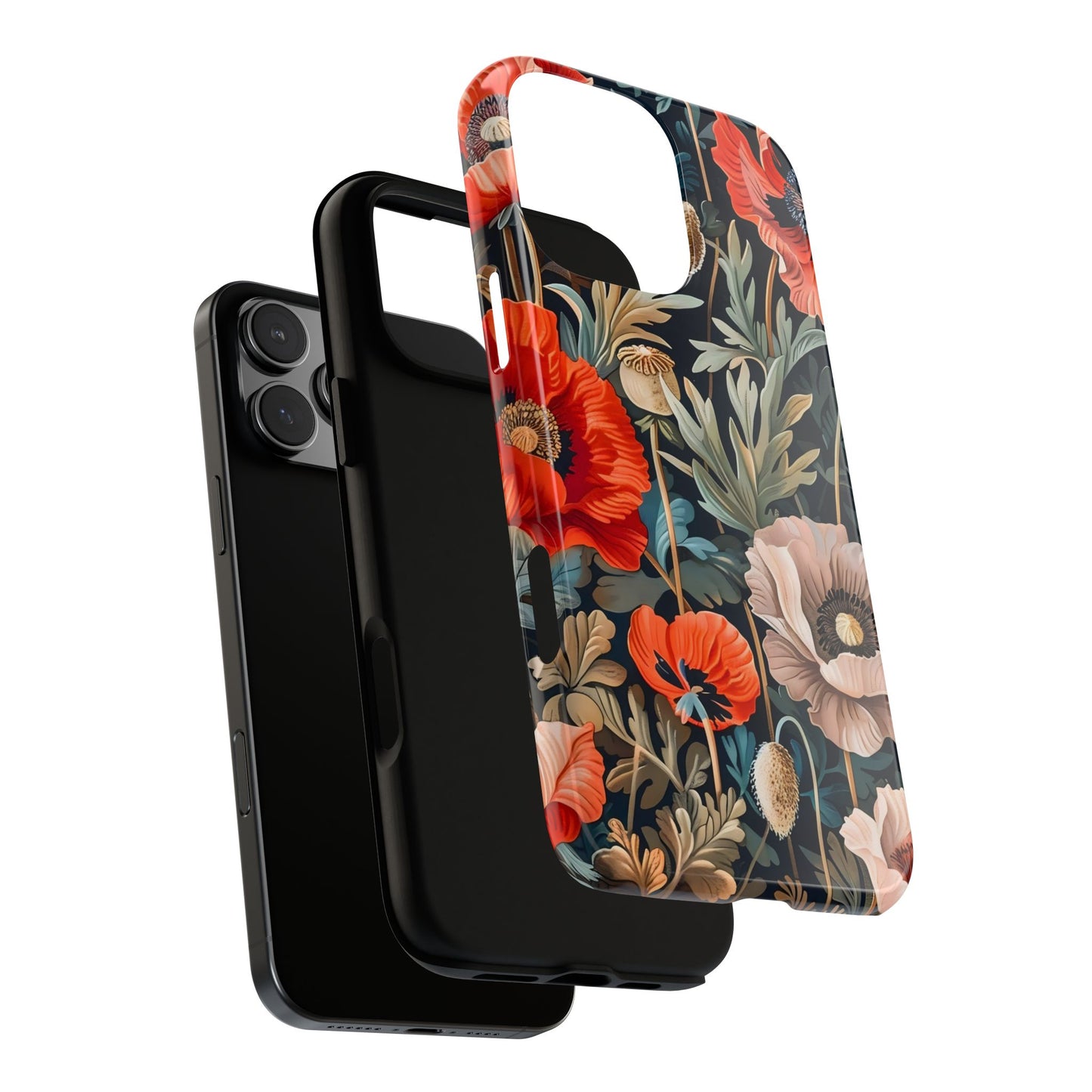 Floral Phone Case - Tough Cases, Flower Design, Chic Tech Accessories, Stylish Gifts, Unique Phone Protectors