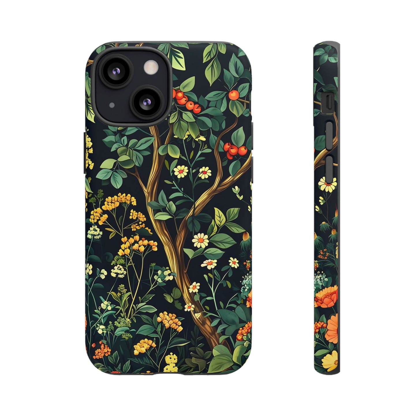 Floral iPhone Case, Nature Inspired Tough Case, Botanical Phone Cover, Eco-Friendly Gift, Unique Floral Design