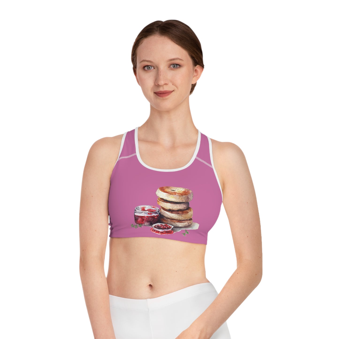 Sports Bra - Comfortable, Fun Activewear for Food Lovers - Classic Royal Dishes of Britain