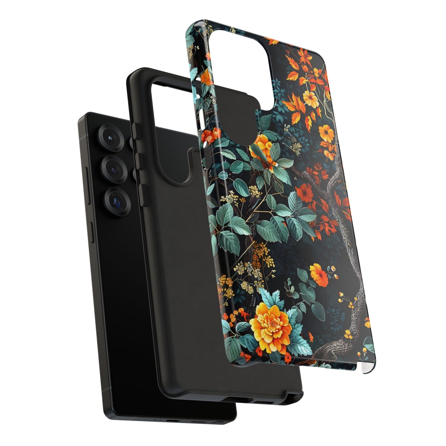Floral Phone Case | Tough Cases, Protective Cover, Gift for Her, Autumn Vibes, Floral Phone Accessory, Unique Design