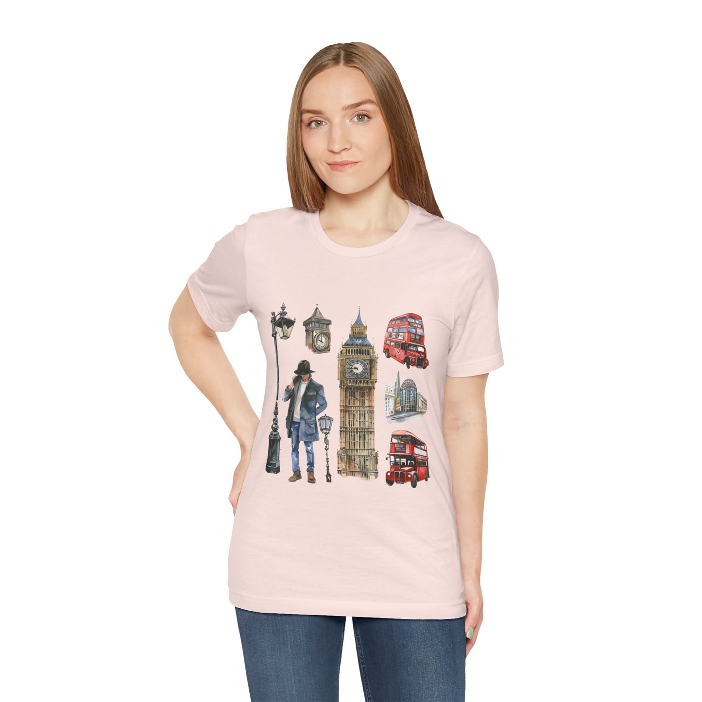 Unisex Jersey Short Sleeve Tee - Old World Charm - Vintage English Icons