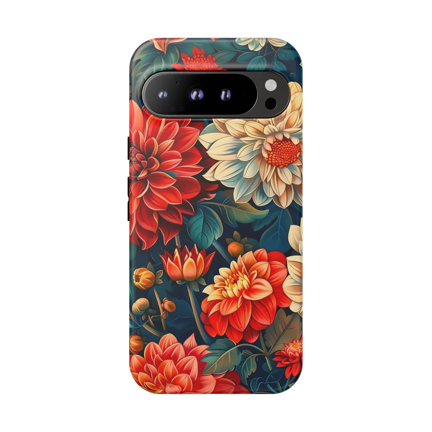 Floral Phone Case - Vibrant Tough Cases, Stylish Floral Cell Phone Cover, Gift for Her, Trendy Phone Accessory, Flower Design